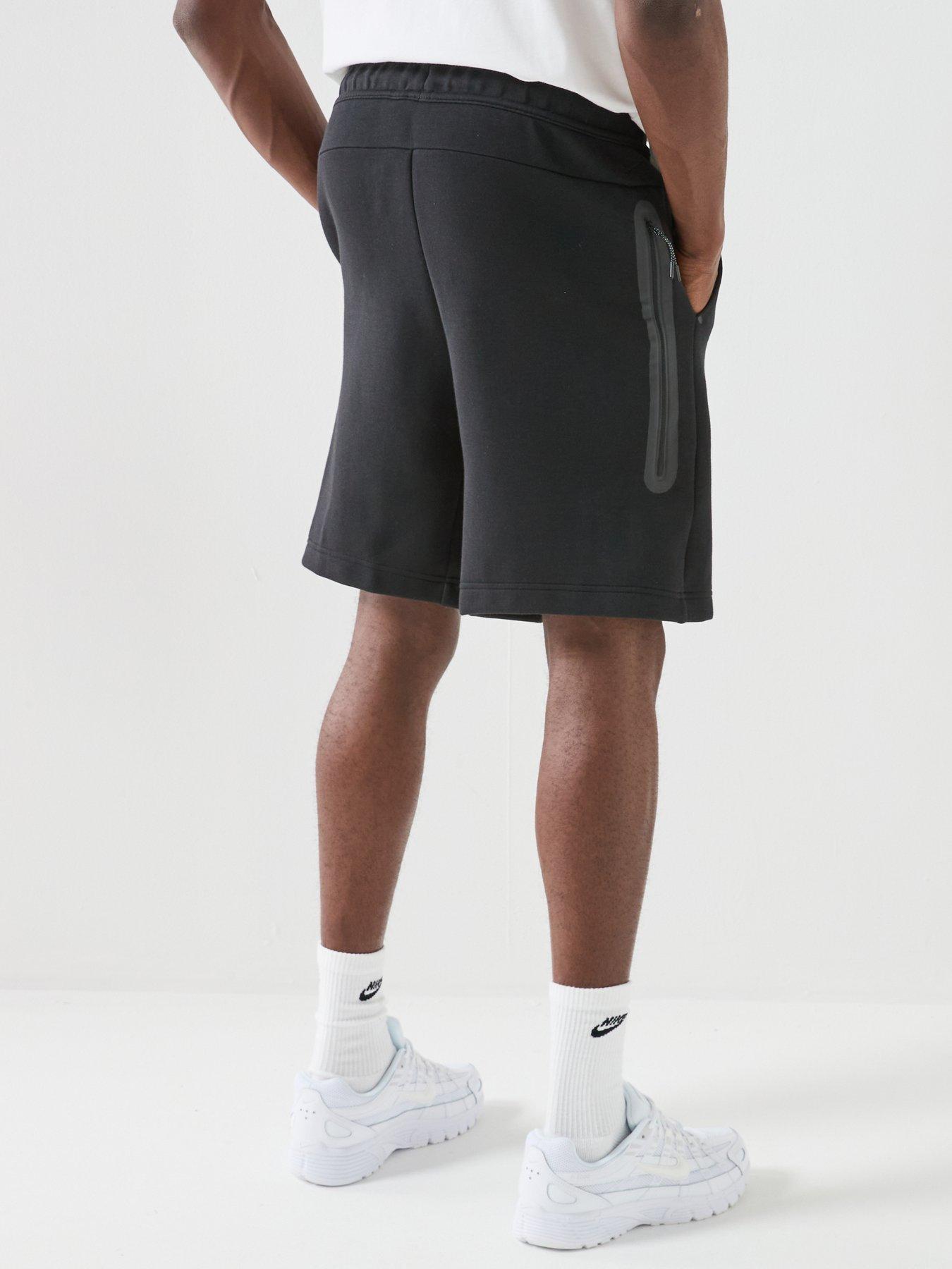 stillFront image of nike-mens-tech-fleece-shorts-black