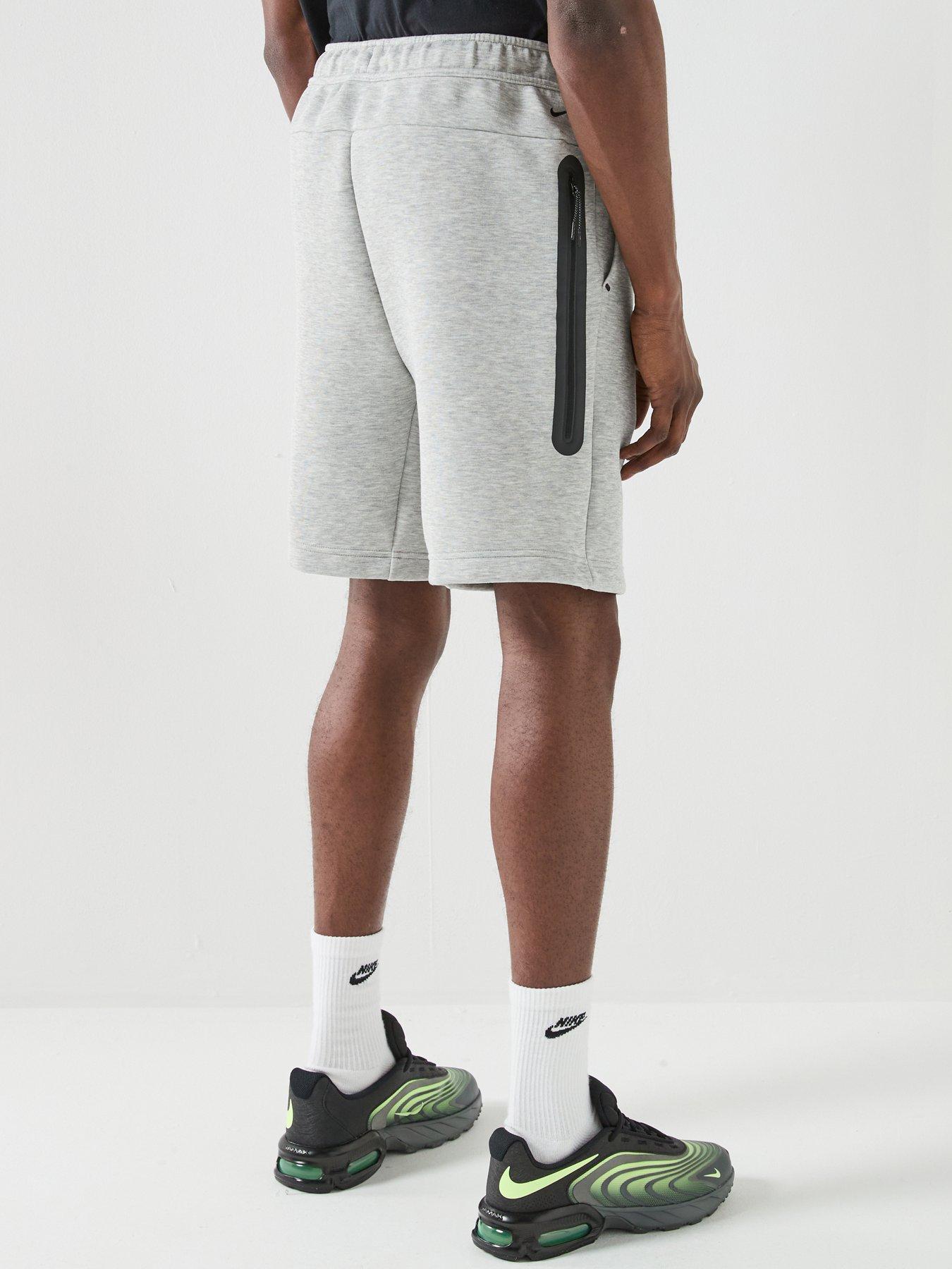 stillFront image of nike-mens-tech-fleece-shorts-grey