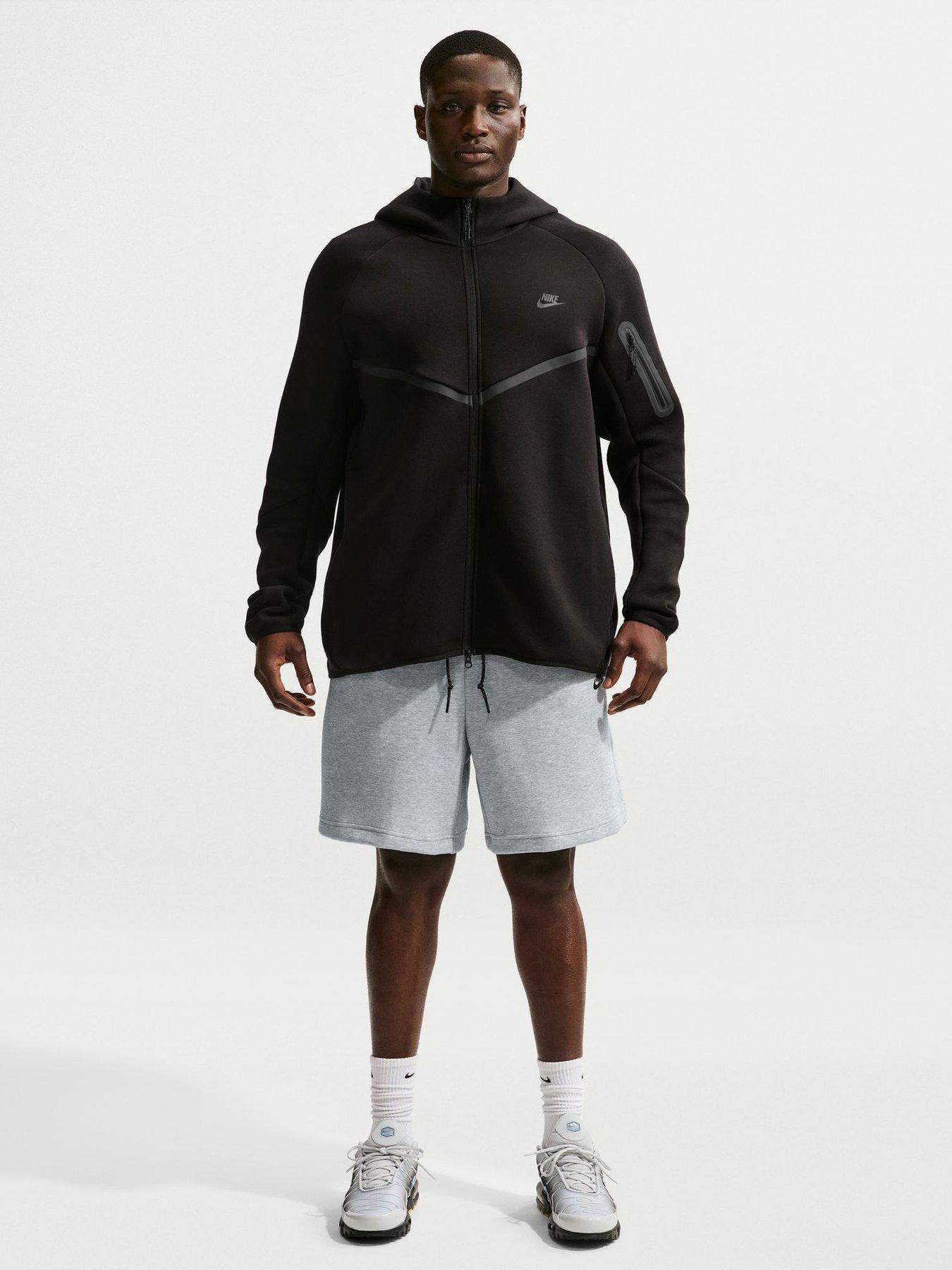  image of nike-mens-tech-fleece-shorts-grey
