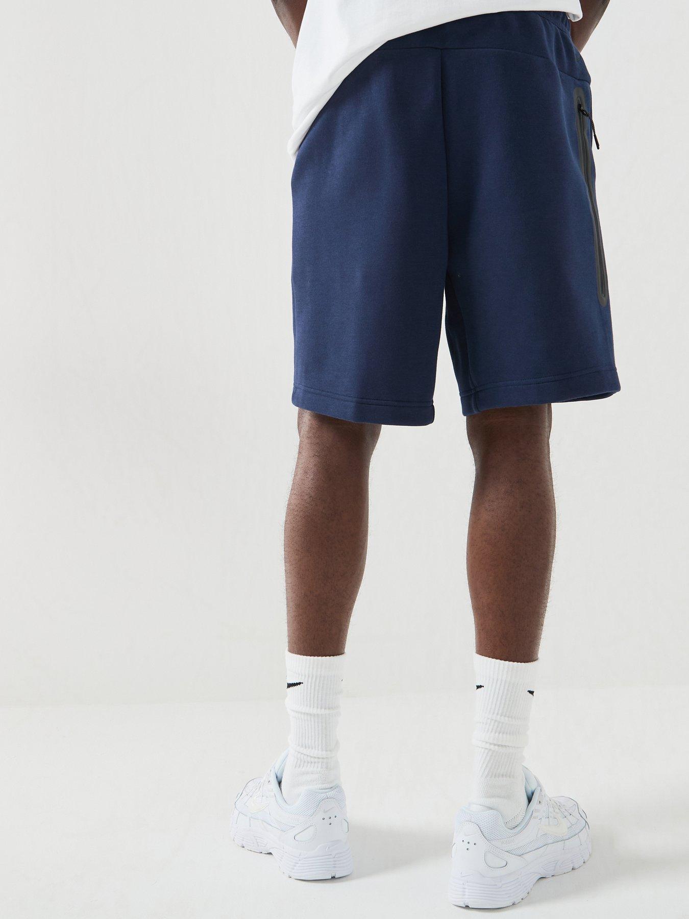stillFront image of nike-mens-tech-fleece-shorts-navy