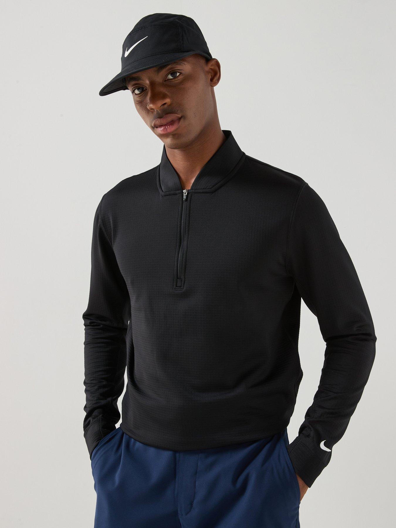 Nike Mens Golf Victory 1/2 Zip Top - Black