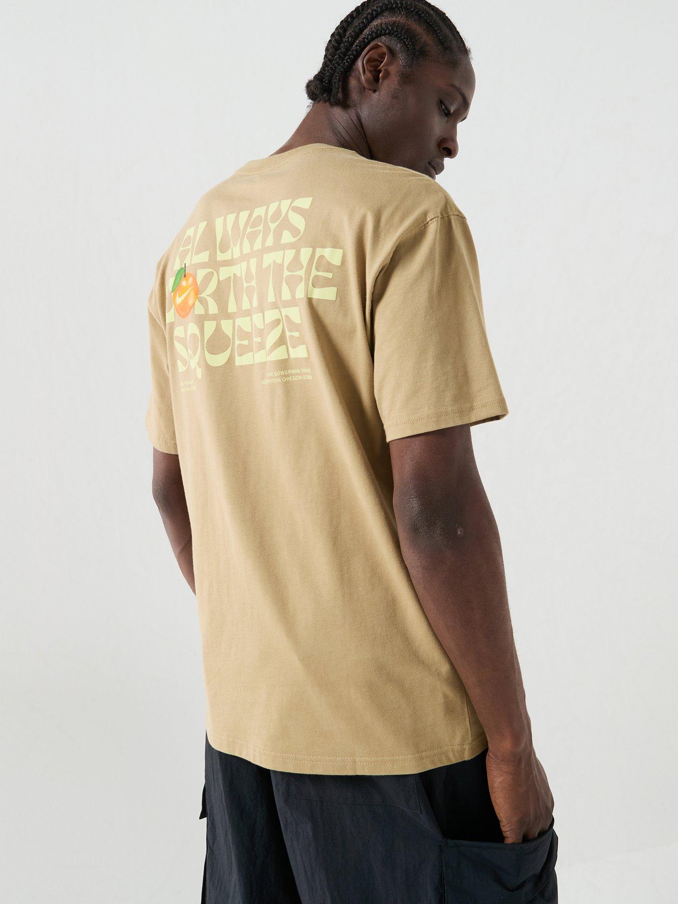 Nike Mens NSW Short Sleeve T-Shirt – Brown