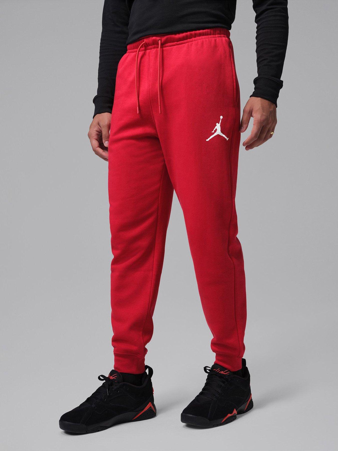 Jordan Nike Mens Jumpman Fleece Pants - Red