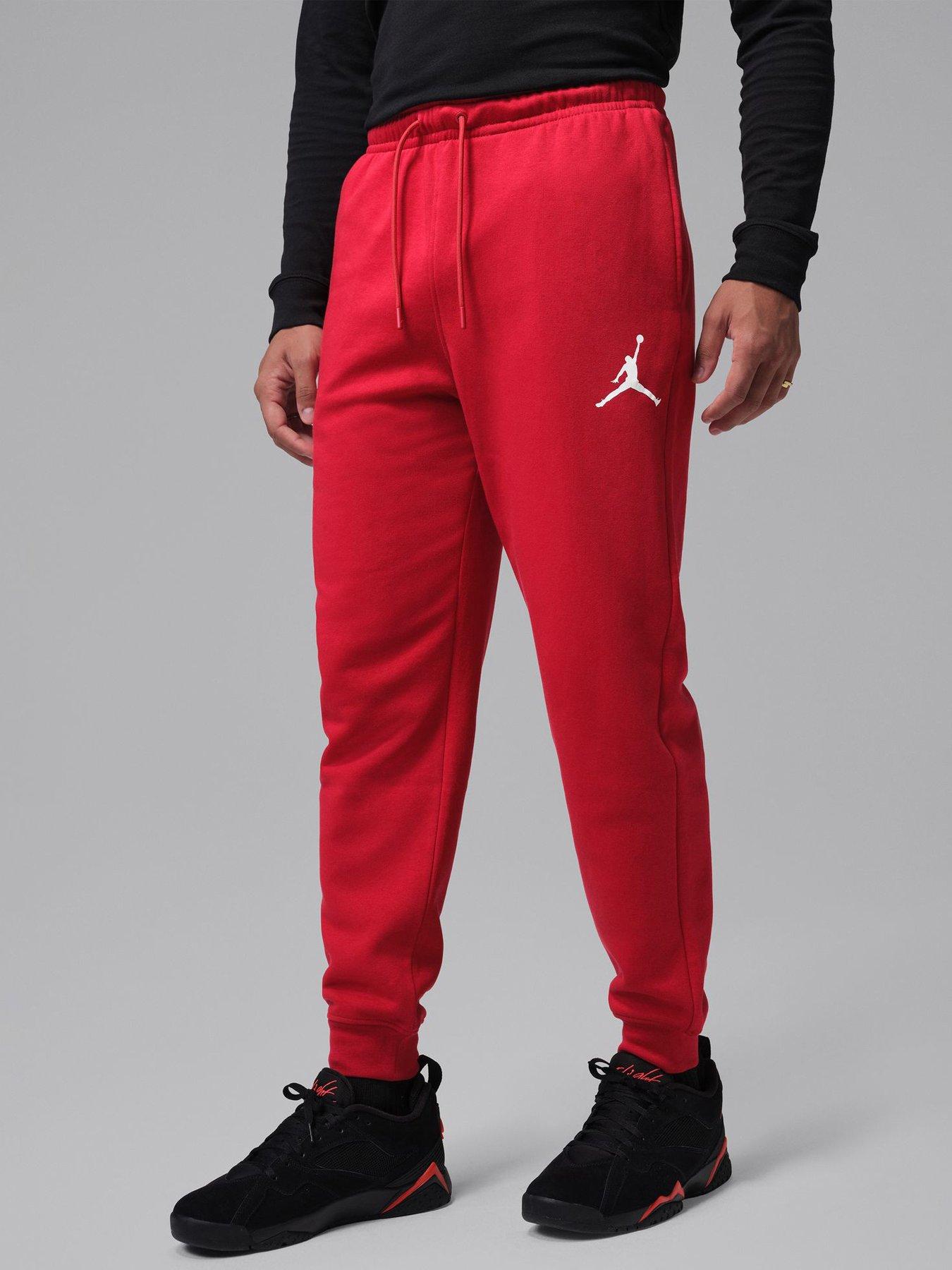 Jordan Nike Mens Jumpman Fleece Pants - Red