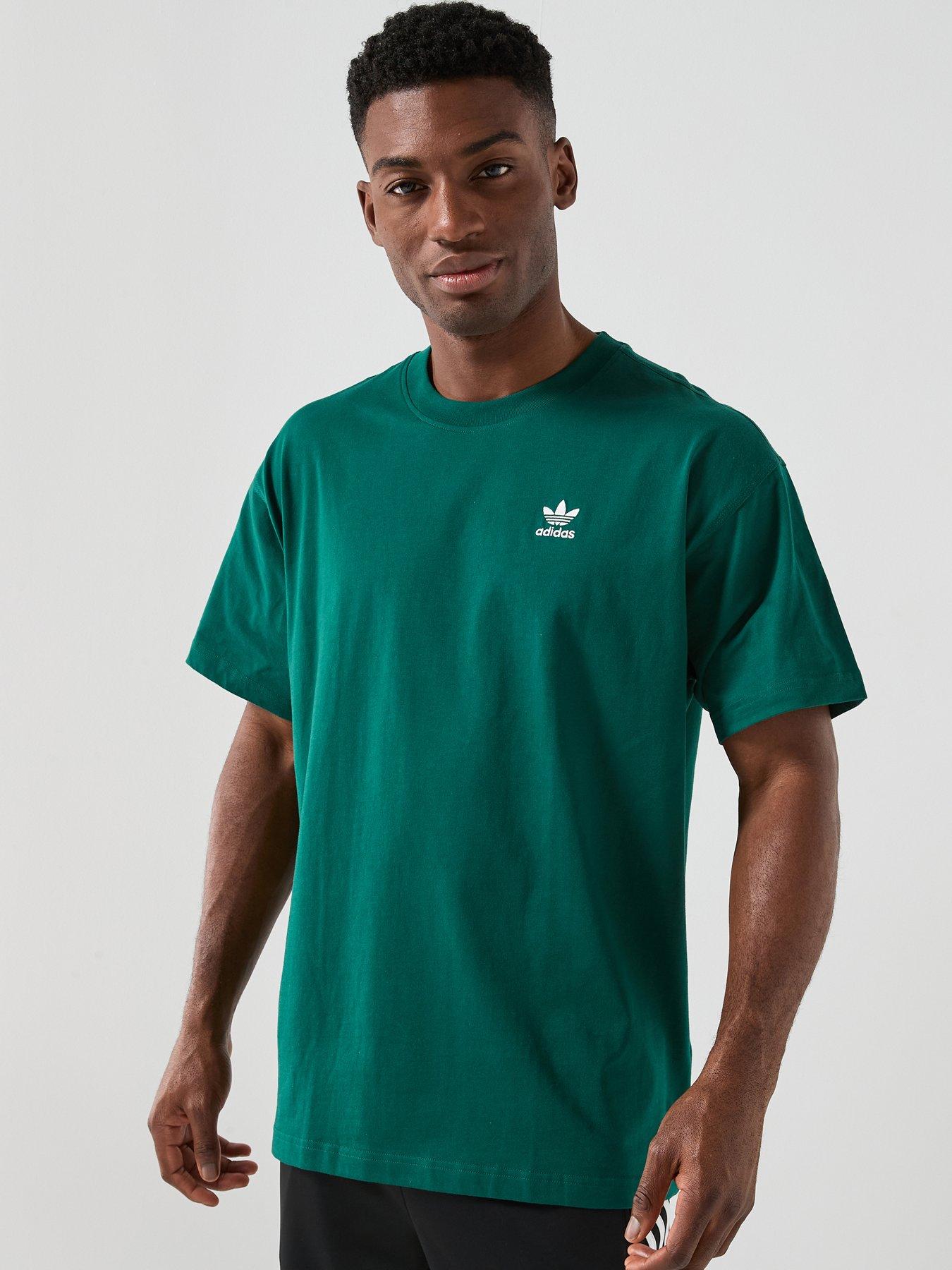 Image 1 of 6 of adidas Originals Men's Trefoil Essentials Oversized T-Shirt - Green