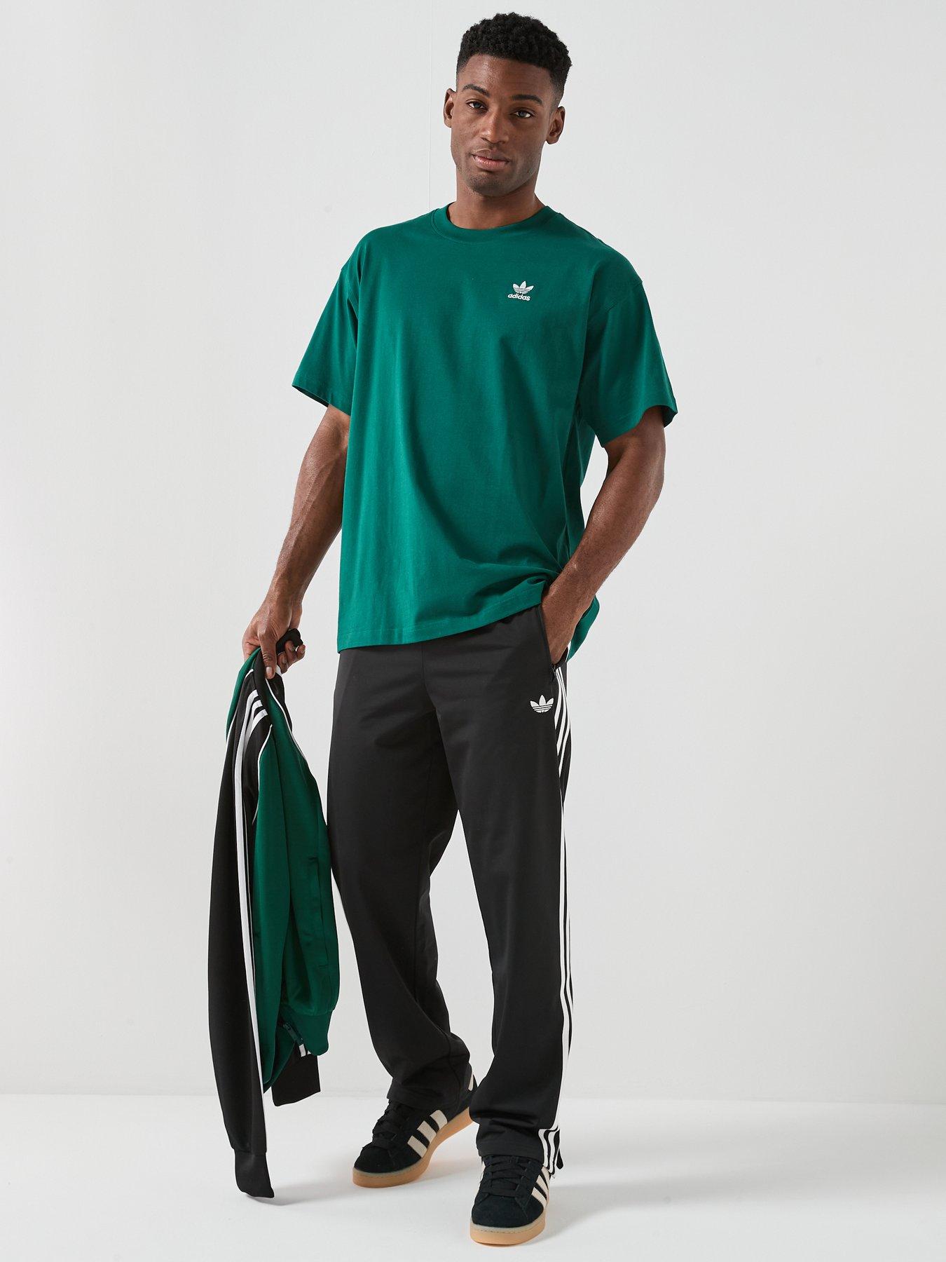 Image 3 of 6 of adidas Originals Men's Trefoil Essentials Oversized T-Shirt - Green