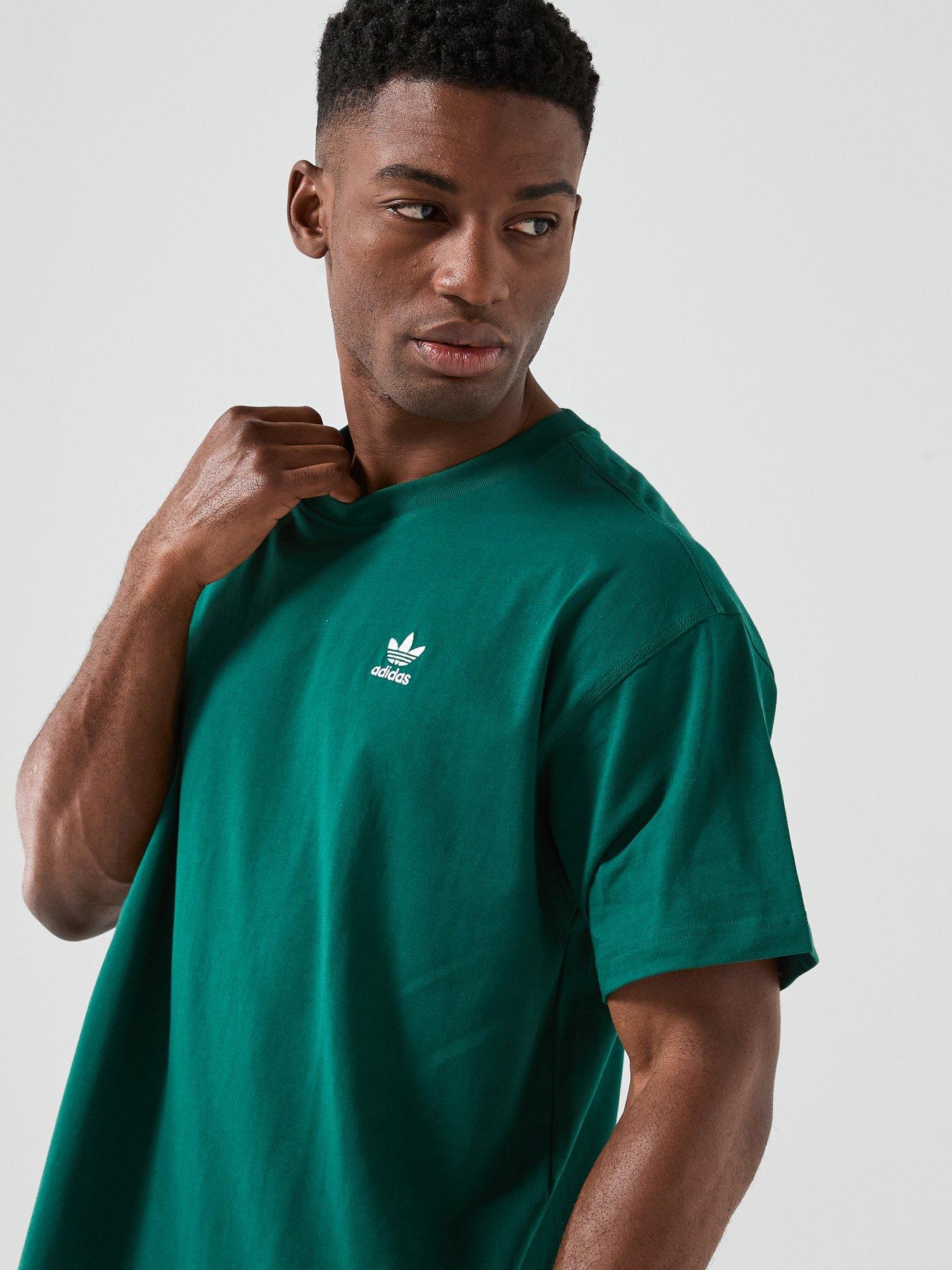 Image 5 of 6 of adidas Originals Men's Trefoil Essentials Oversized T-Shirt - Green