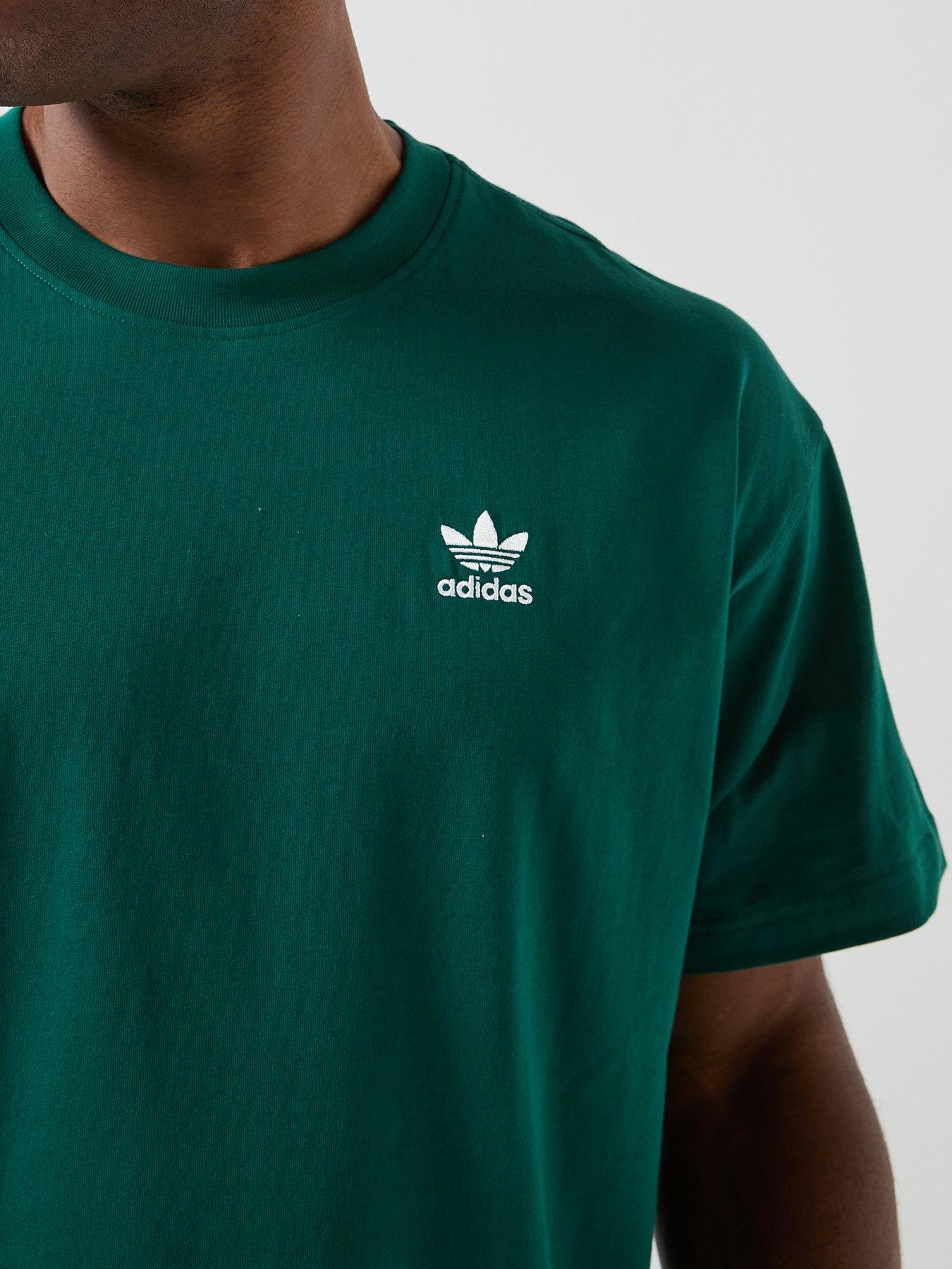 Image 6 of 6 of adidas Originals Men's Trefoil Essentials Oversized T-Shirt - Green