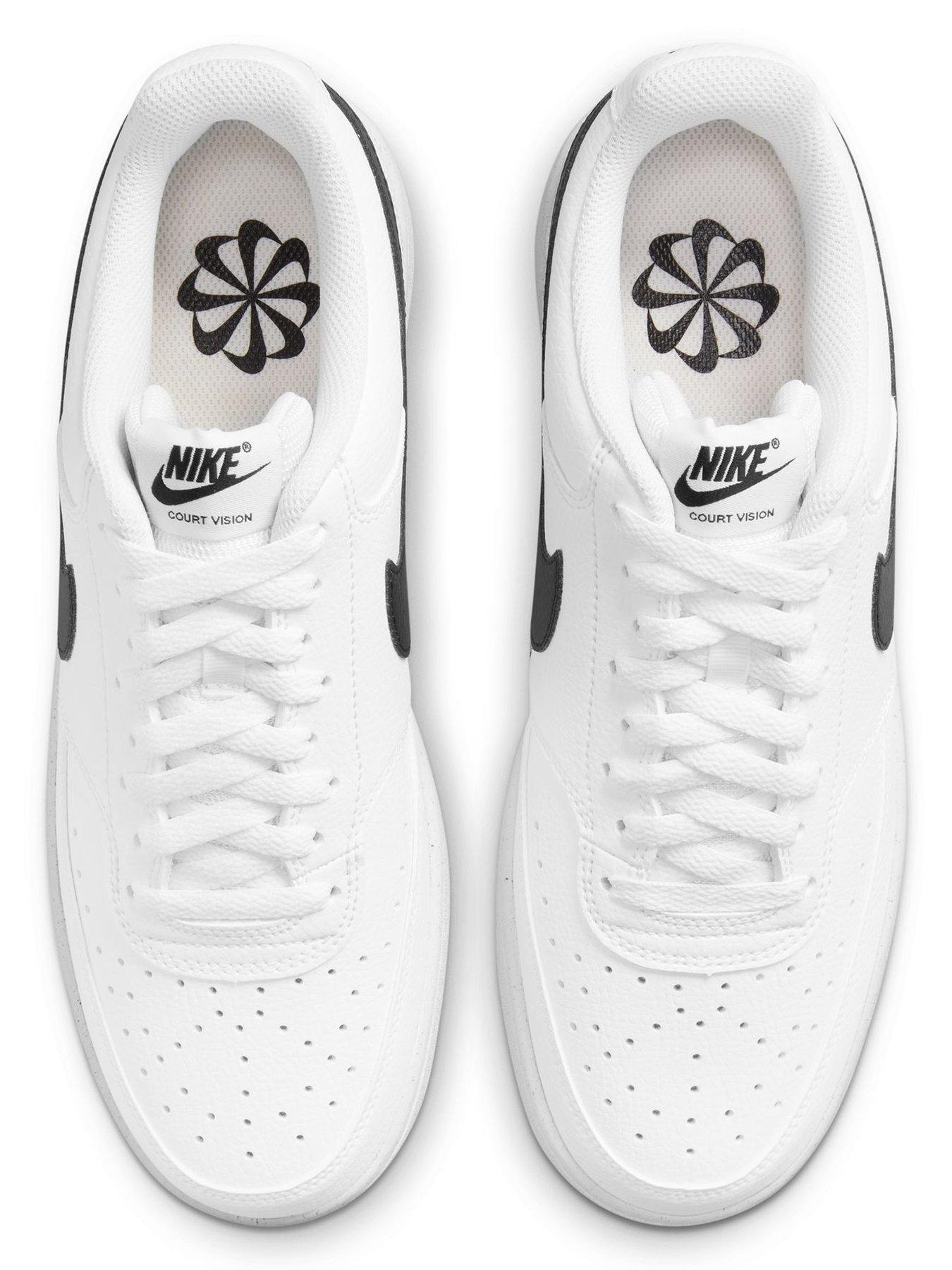 Image 4 of 8 of Nike Men's Court Vision Low Next Nature Trainers - White