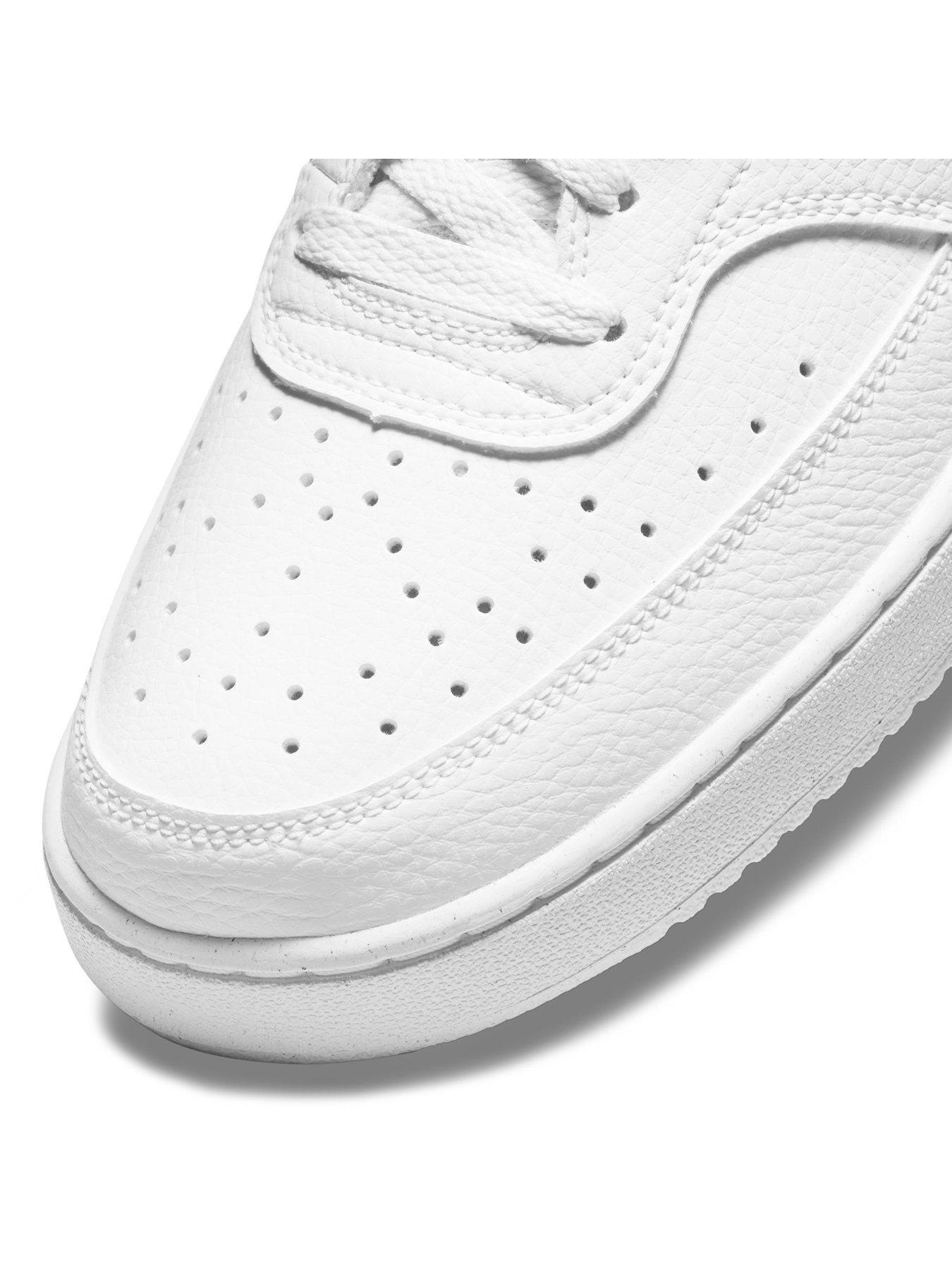 Image 6 of 8 of Nike Men's Court Vision Low Next Nature Trainers - White