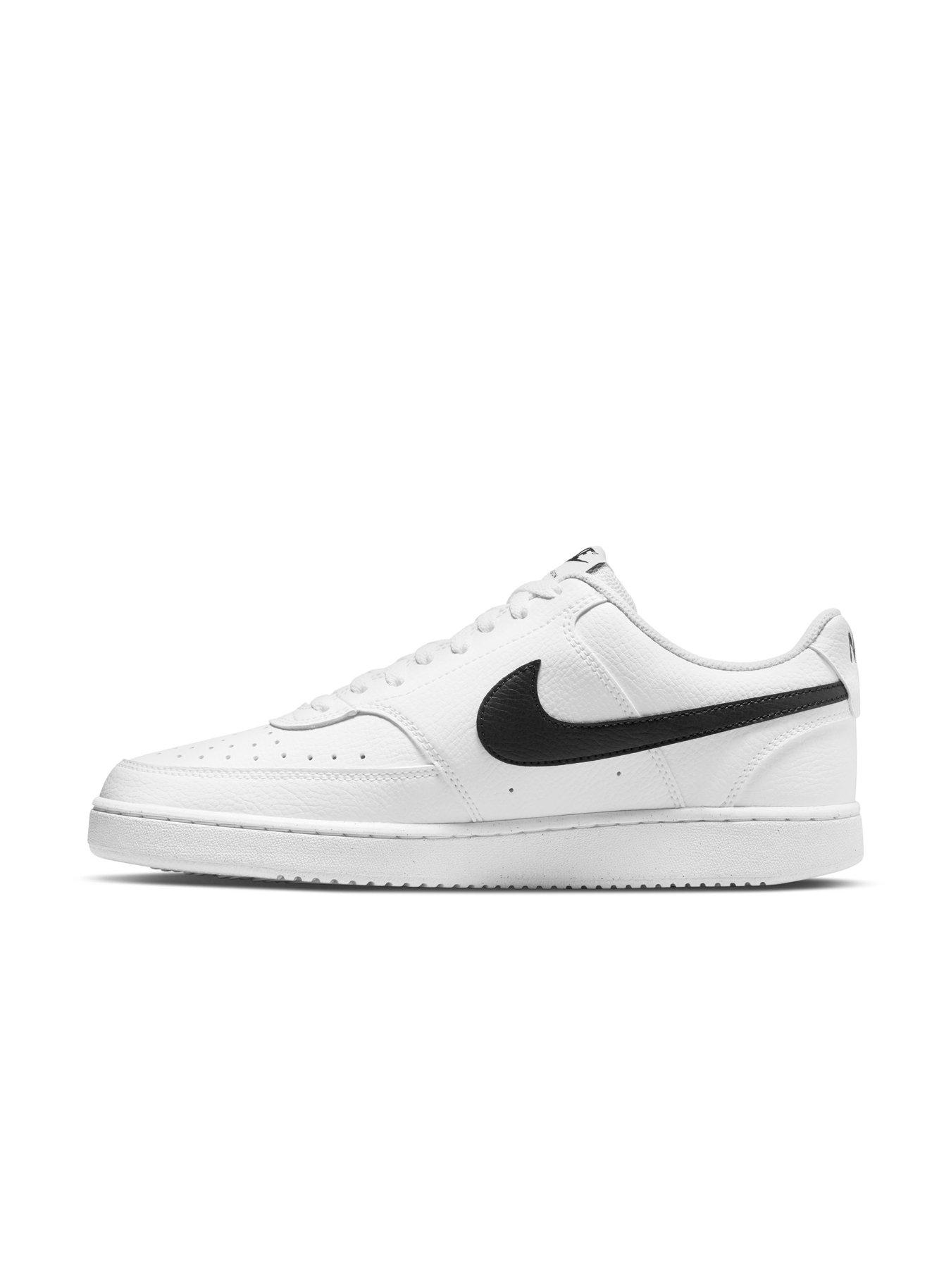 Image 7 of 8 of Nike Men's Court Vision Low Next Nature Trainers - White