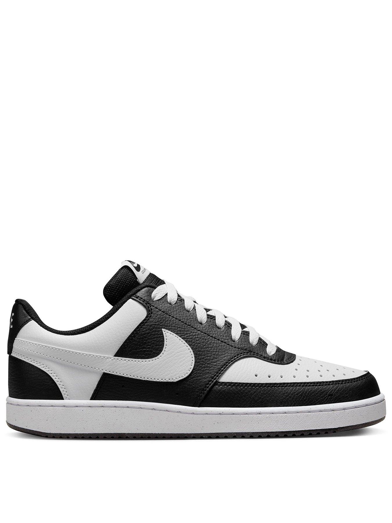 Nike Mens Court Vision Low Trainers - Black