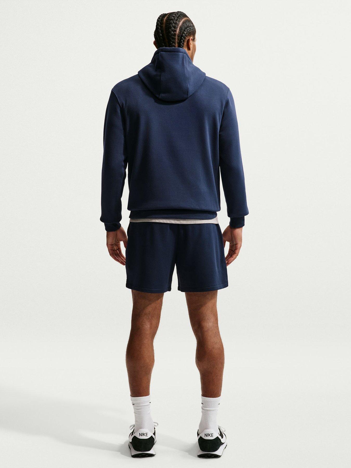 Image 4 of 5 of Nike Mens Club Pullover Hoodie - Blue