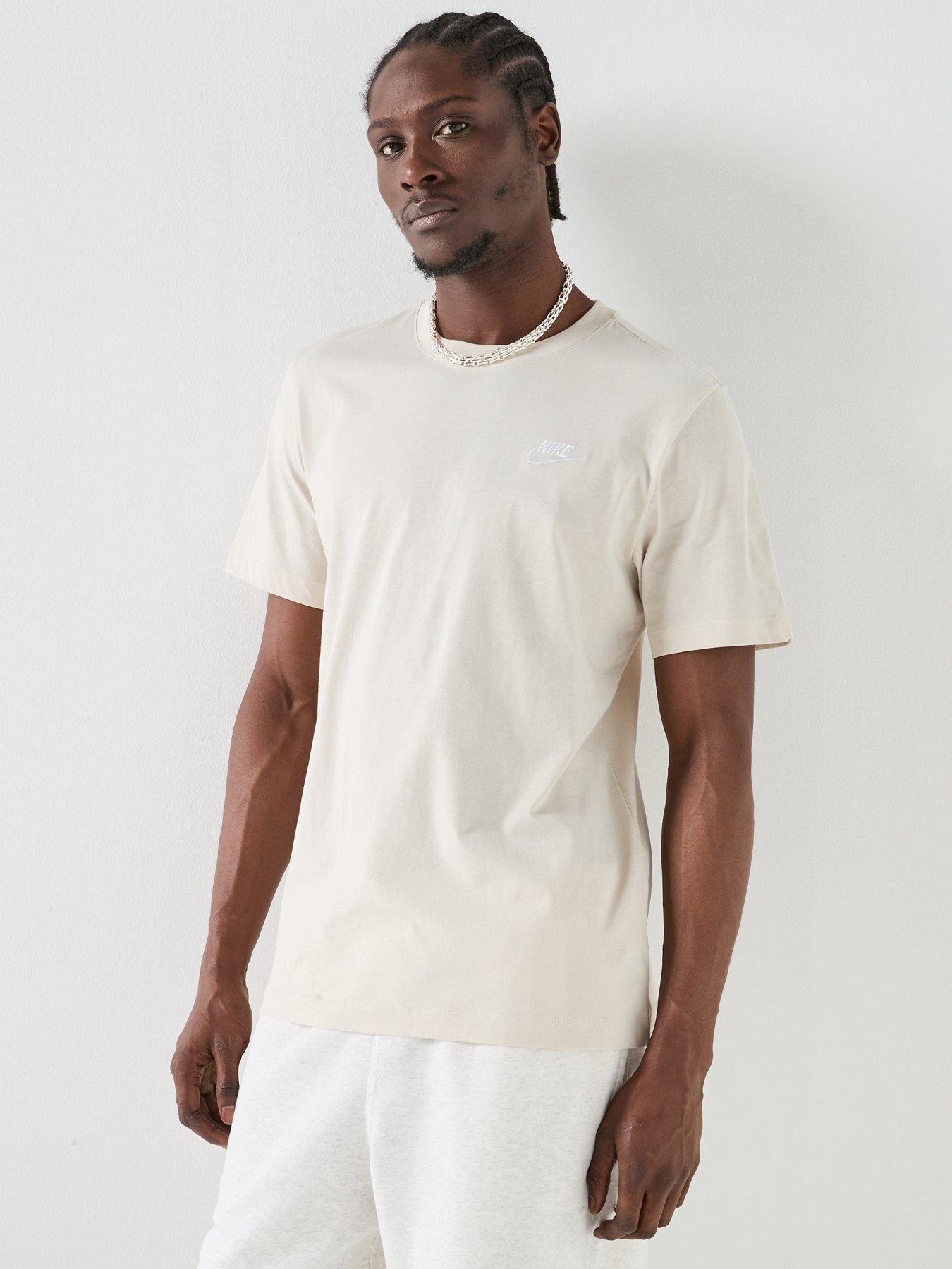 Nike Mens Sportswear Club T-Shirt - Off White