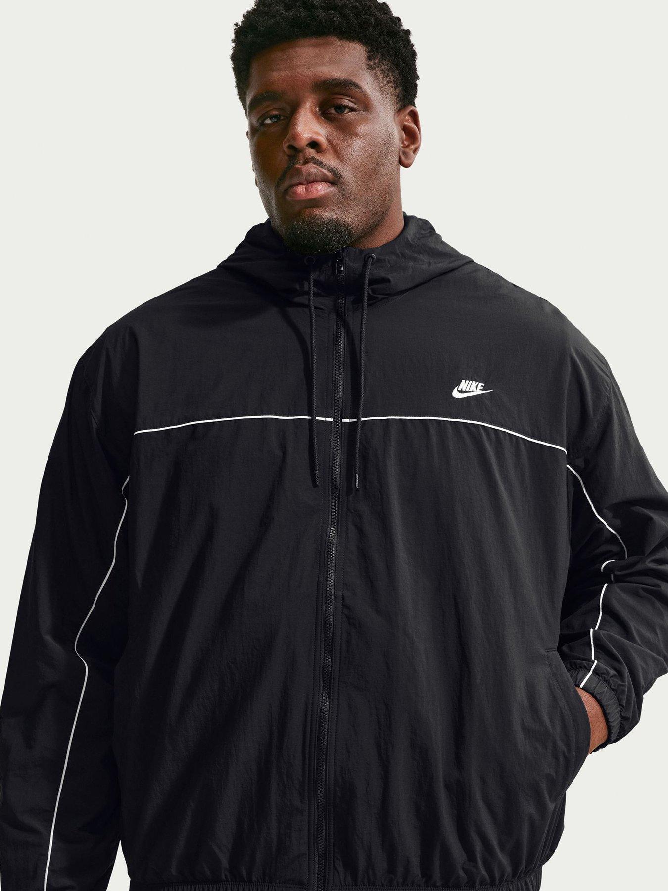 Nike Mens Club Athlete Hooded Jacket - Black