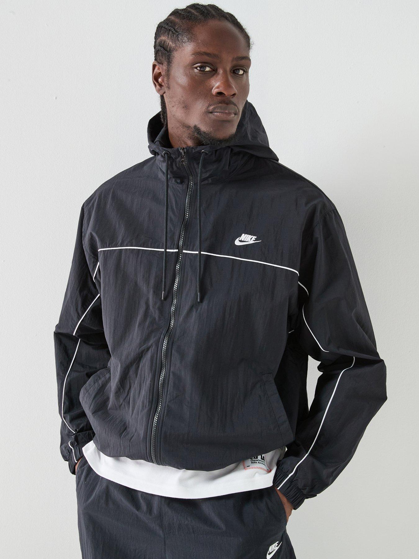 Nike Mens Club Athlete Hooded Jacket - Black