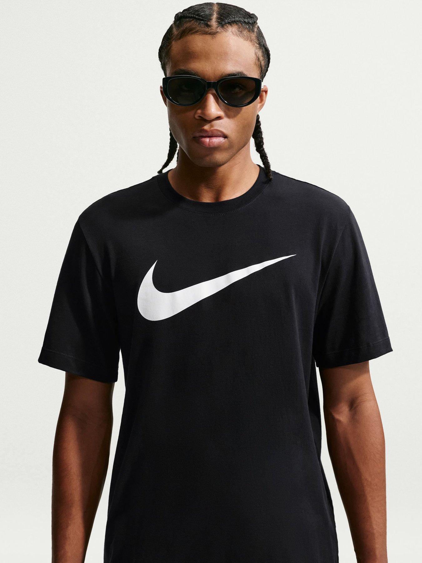 Nike Mens Sportswear Icon Swoosh T-Shirt - Black