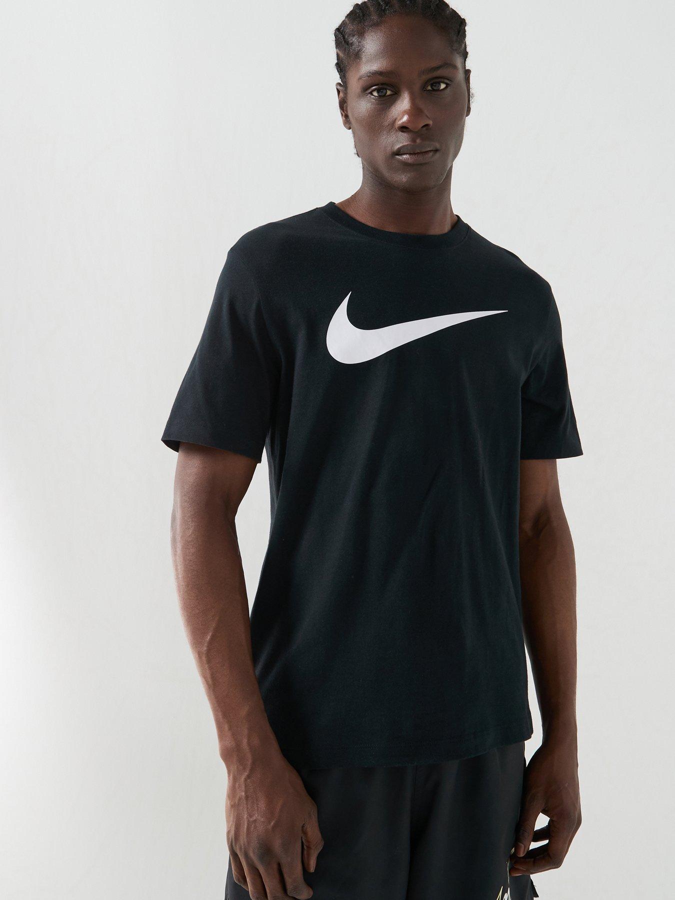 Nike Mens Sportswear Icon Swoosh T-Shirt - Black