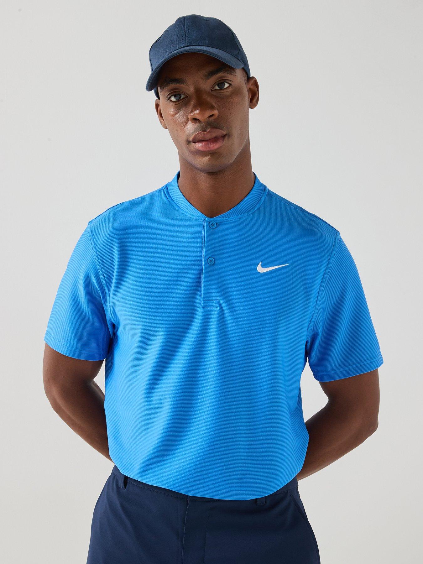 Nike Mens Golf Victory Blade Polo Shirt - Blue