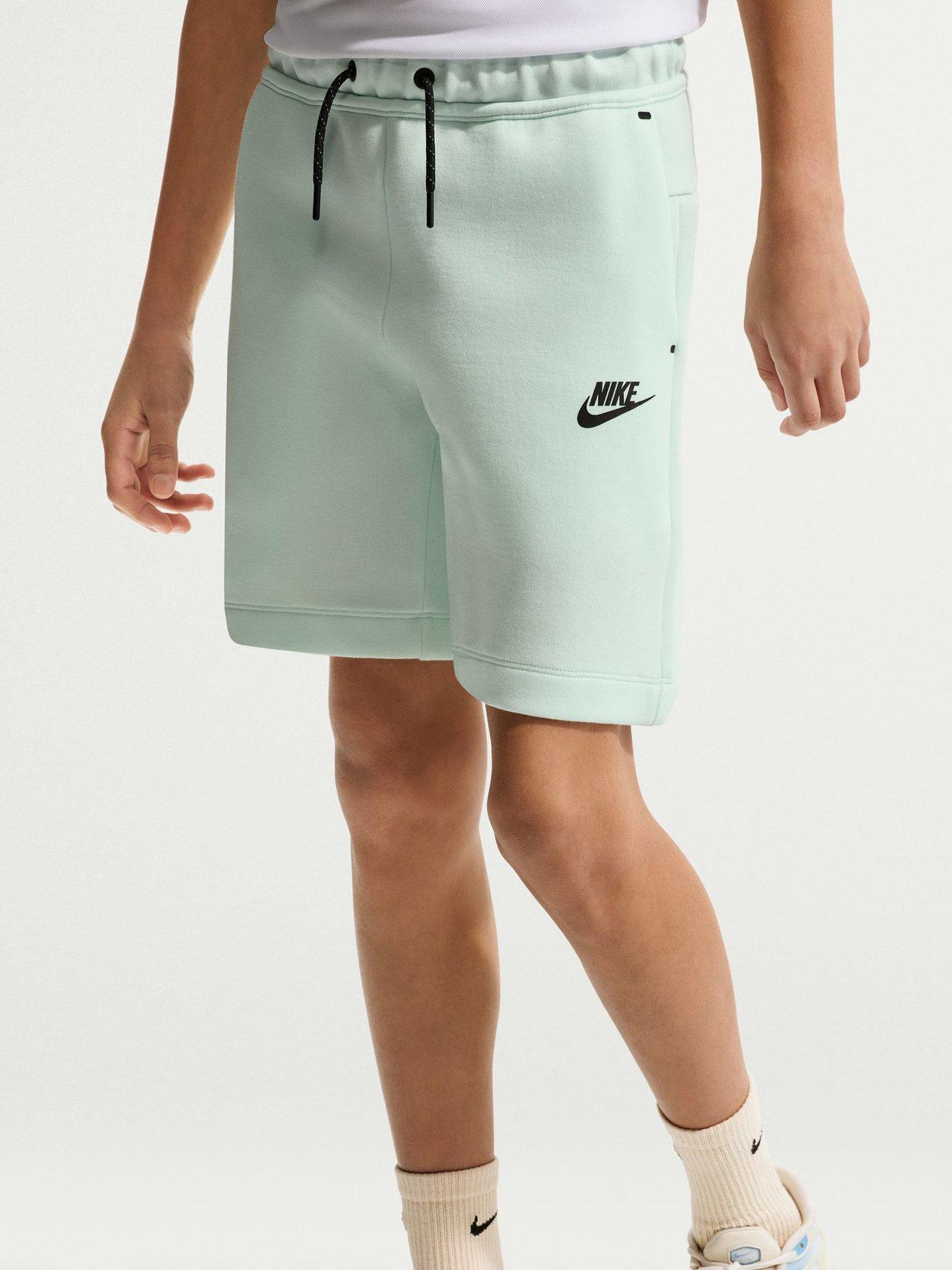 Nike Big Kids Tech Fleece Boys Shorts - Green