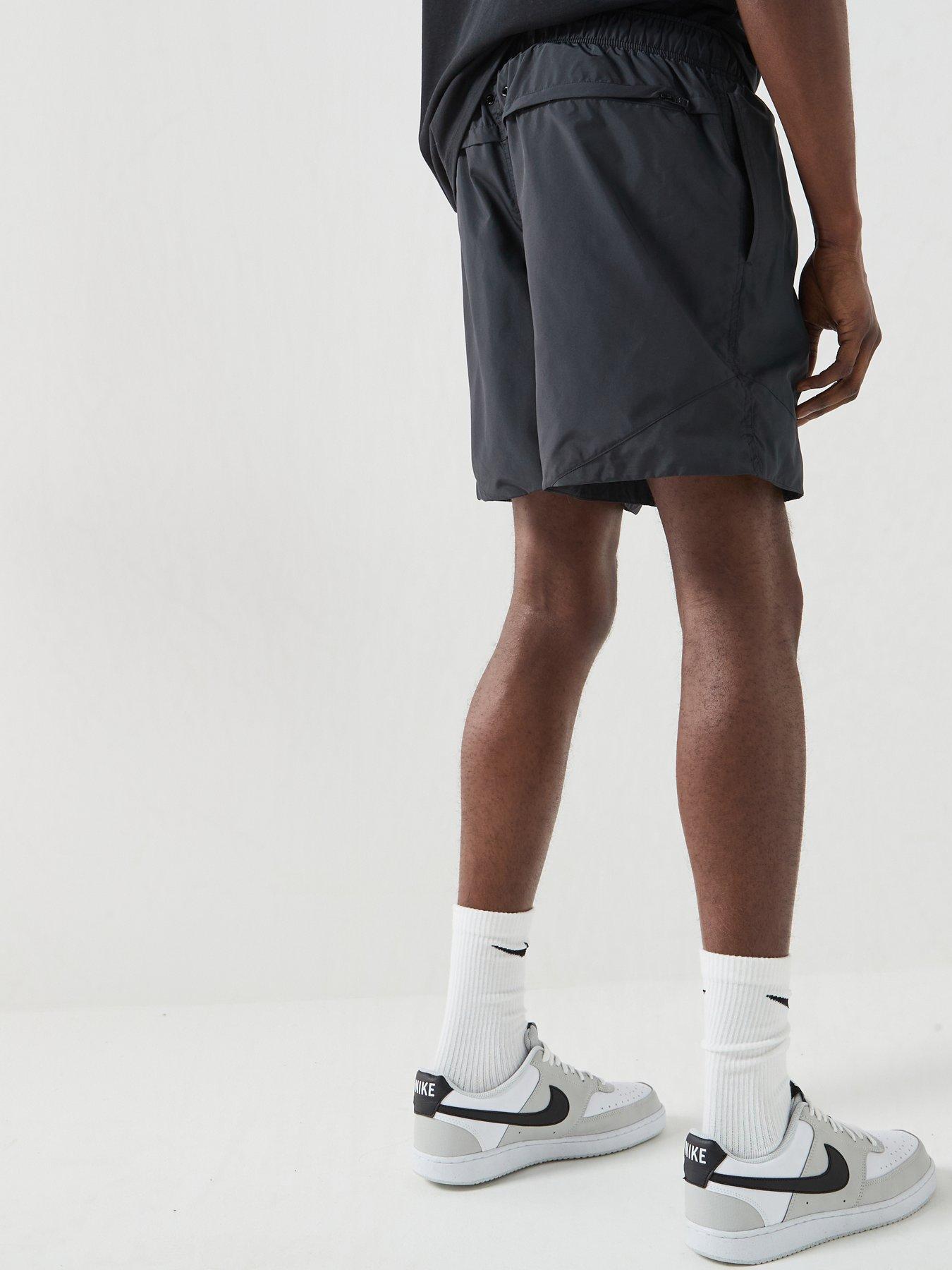 stillFront image of nike-mens-windrunner-lightweight-woven-shorts-black