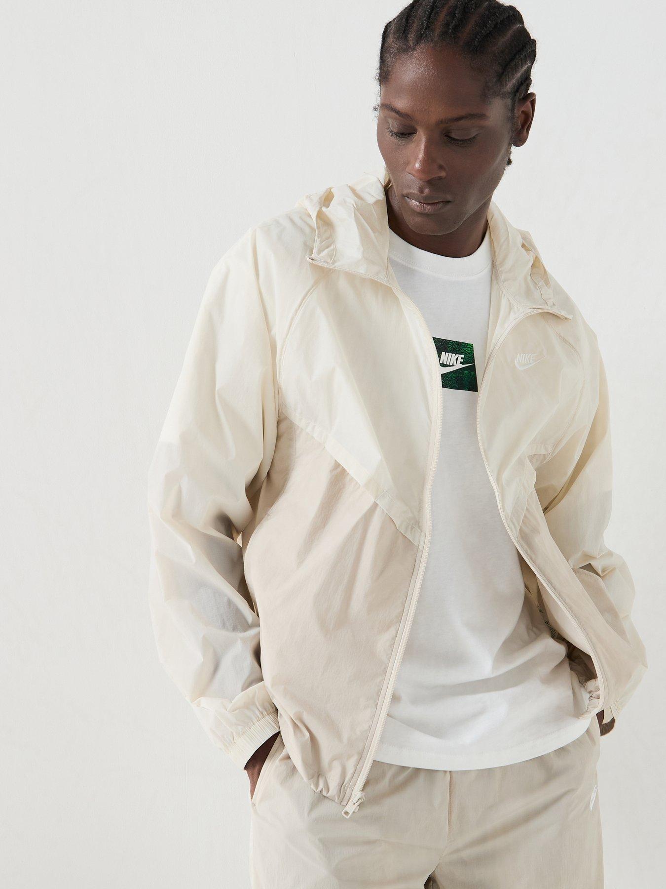 Nike Mens Windrunner Lightweight Unlined UV Jacket - White
