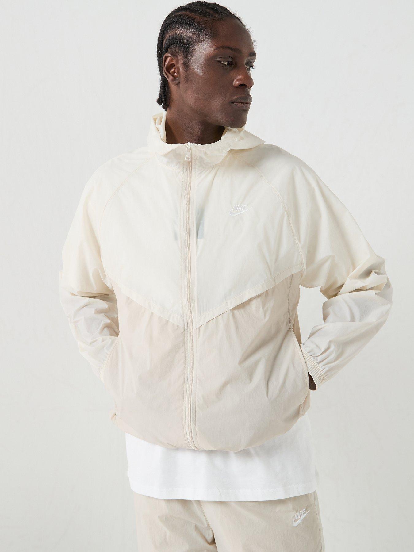 Image 5 of 6 of Nike Mens Windrunner Lightweight Unlined UV Jacket - White