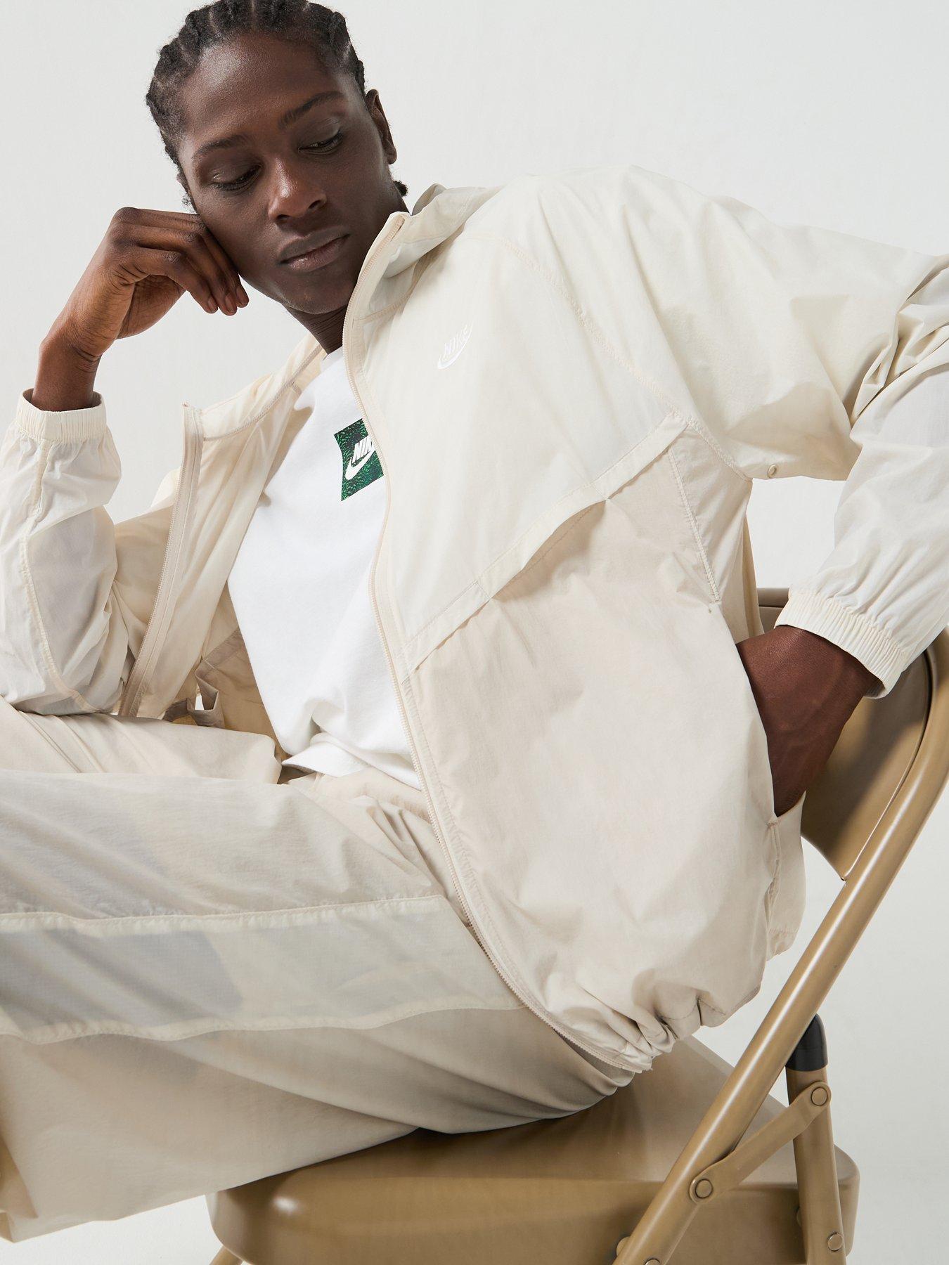 Image 6 of 6 of Nike Mens Windrunner Lightweight Unlined UV Jacket - White