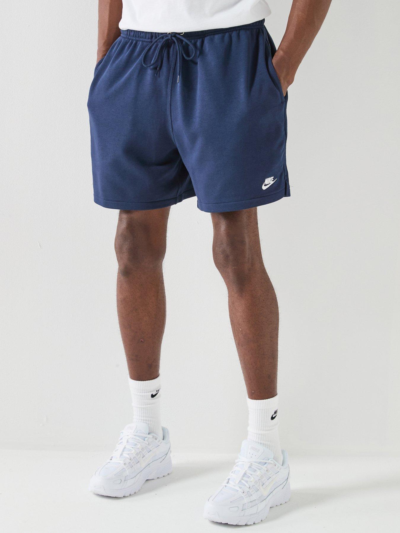 Nike Mens Club Flow French Terry Shorts - Blue