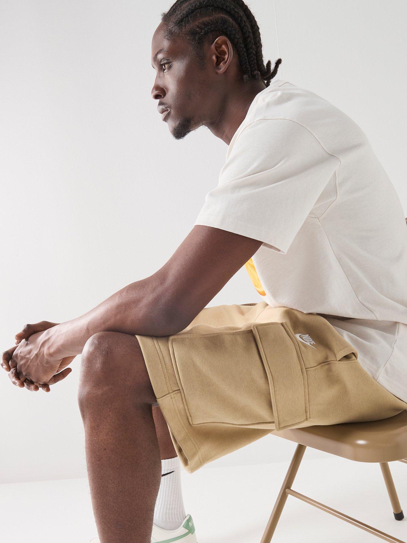 Image 4 of 7 of Nike Mens Club Cargo Shorts - Beige