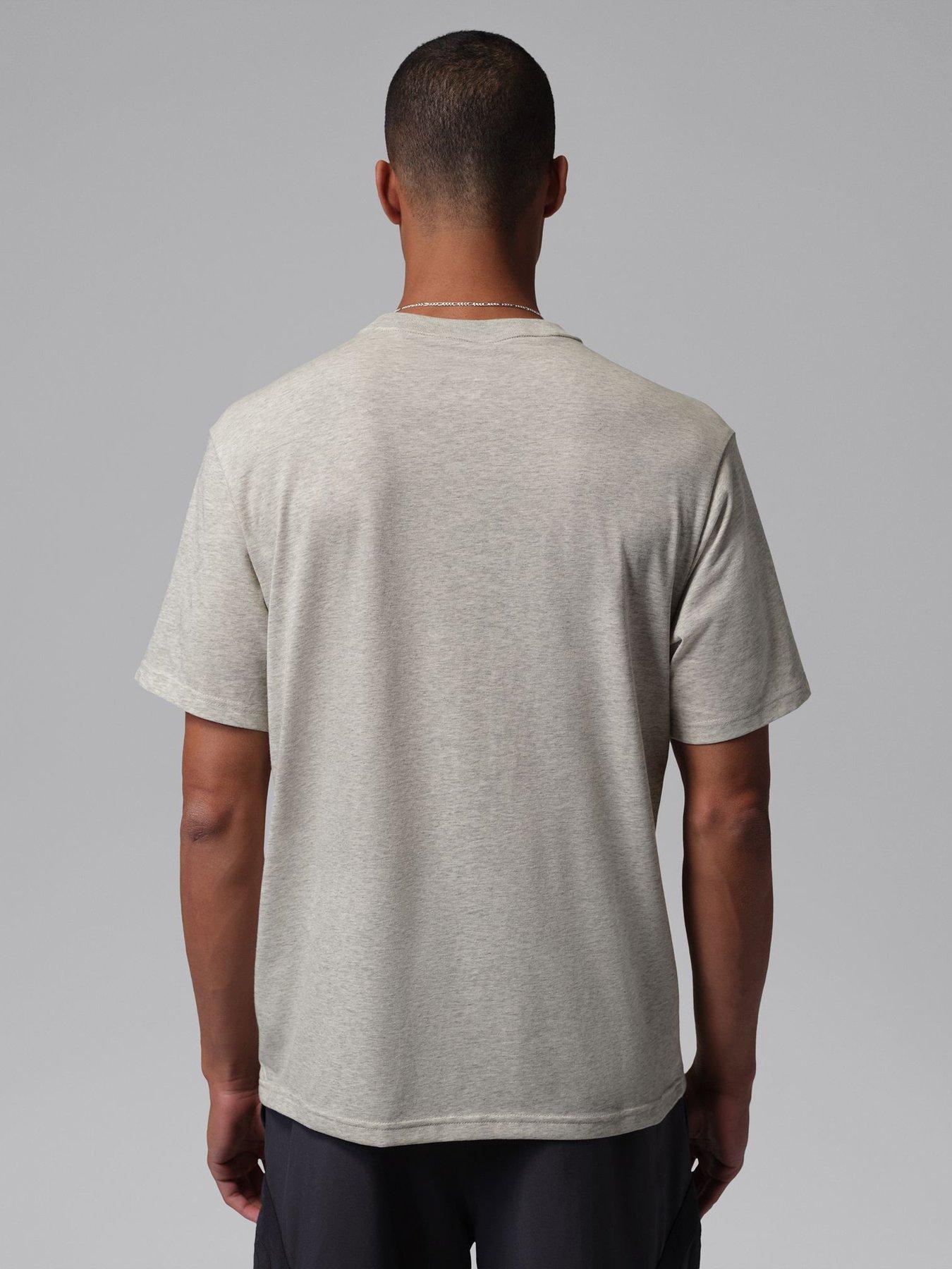 Image 2 of 5 of Jordan Nike Mens Dri-FIT Jumpman T-Shirt - Grey Heather / Black