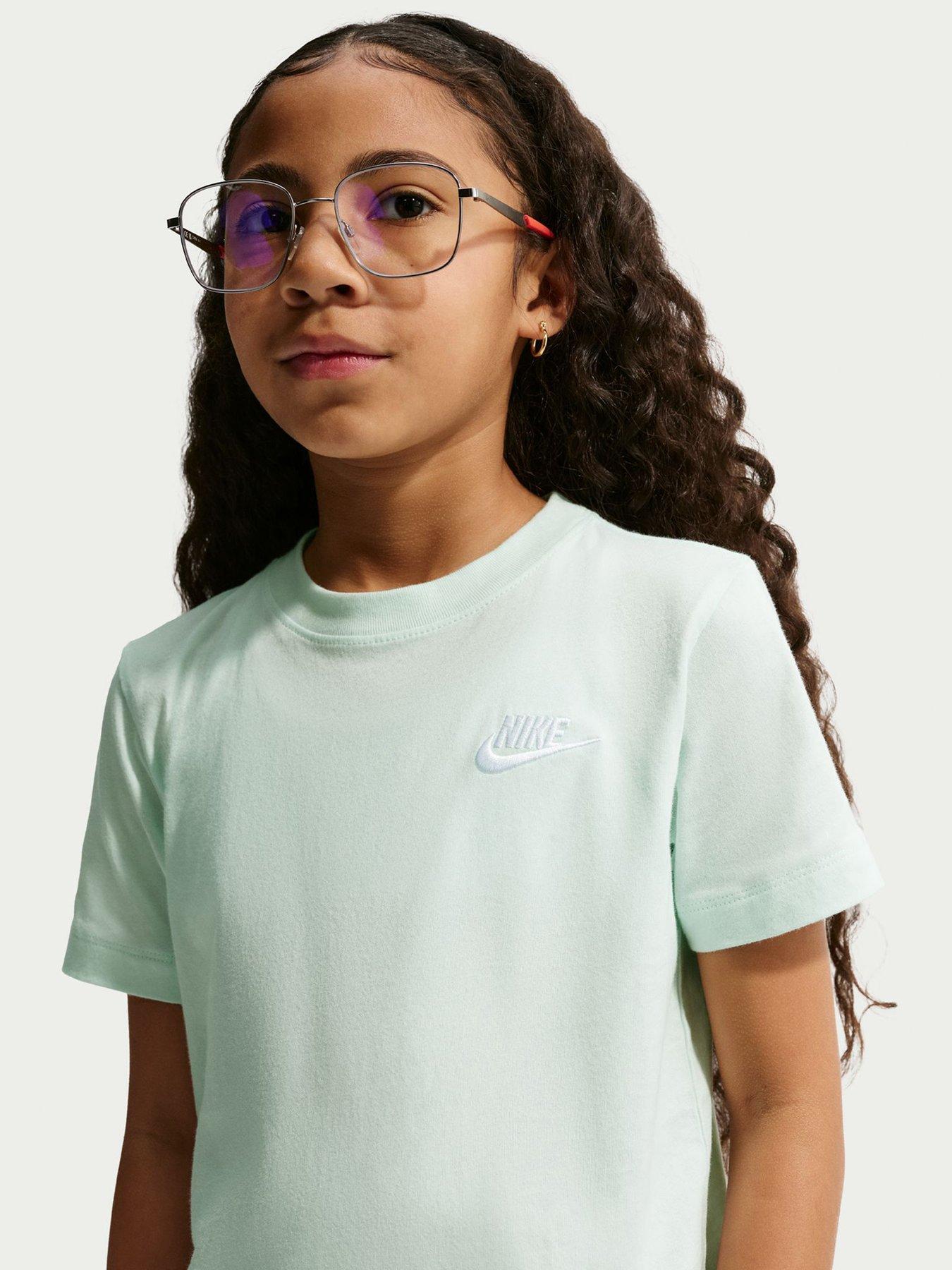 Image 3 of 5 of Nike Big Kids Sportswear Embroidered Futura T-Shirt - Green