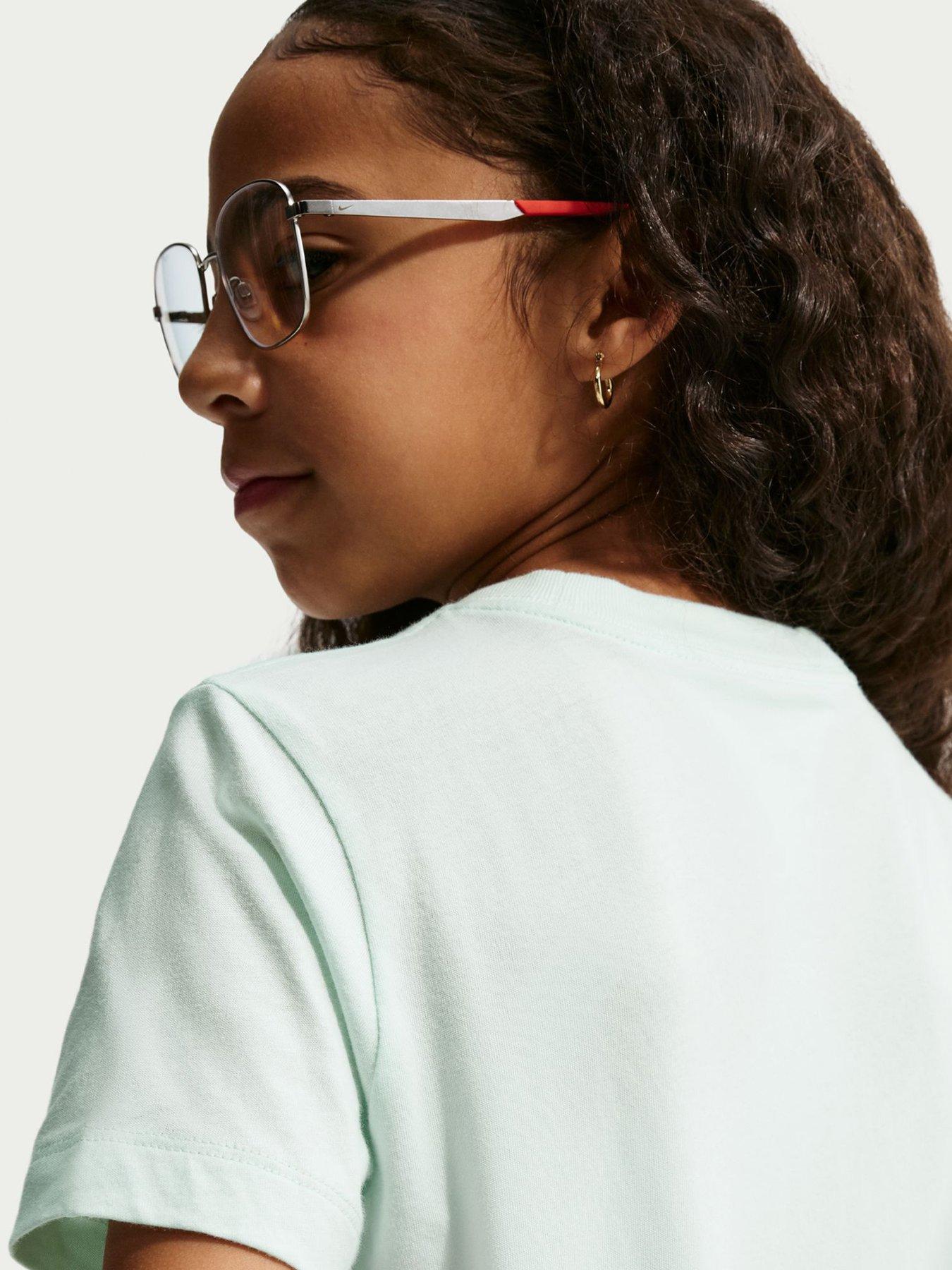 Image 4 of 5 of Nike Big Kids Sportswear Embroidered Futura T-Shirt - Green