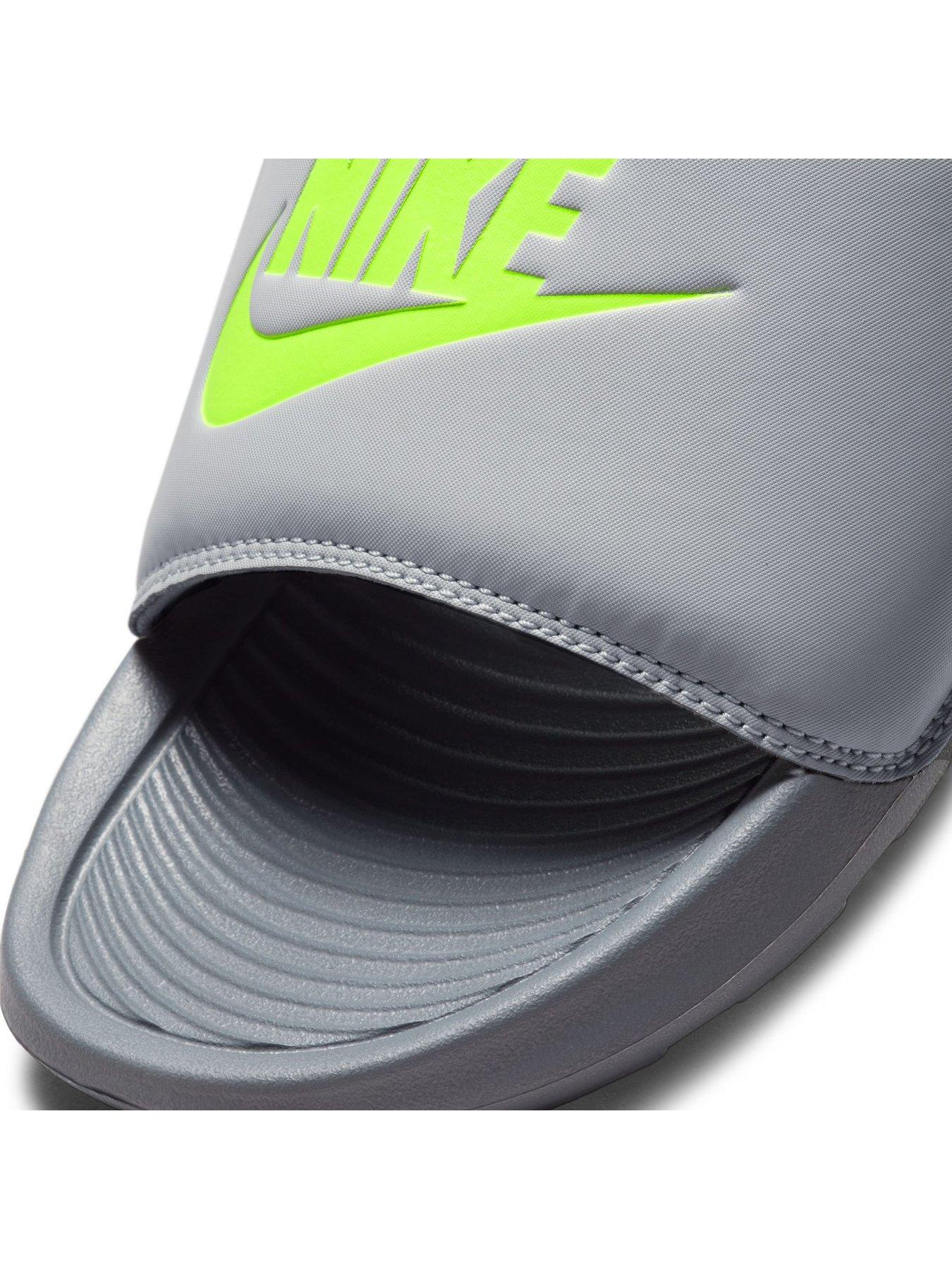 Image 4 of 5 of Nike Mens Victori One Slides - Grey
