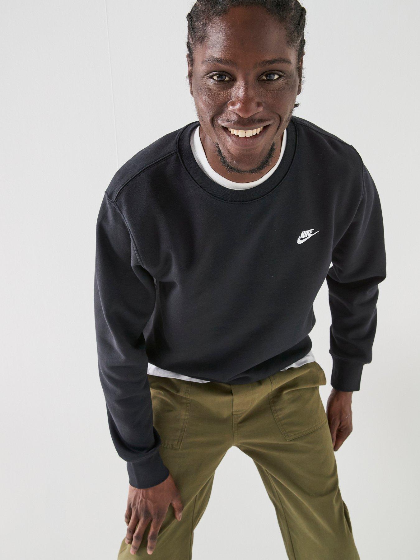 Nike Mens Club Crew Sweatshirt - Black