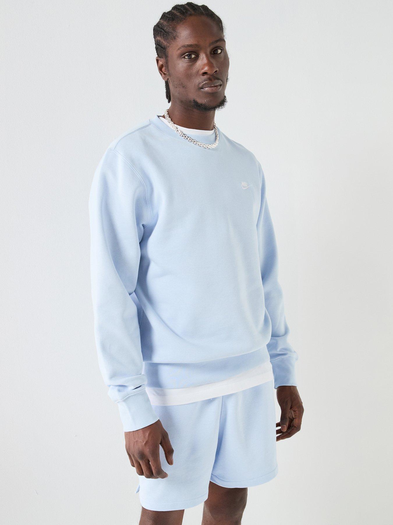 Nike Mens Club Crew Sweatshirt - Blue