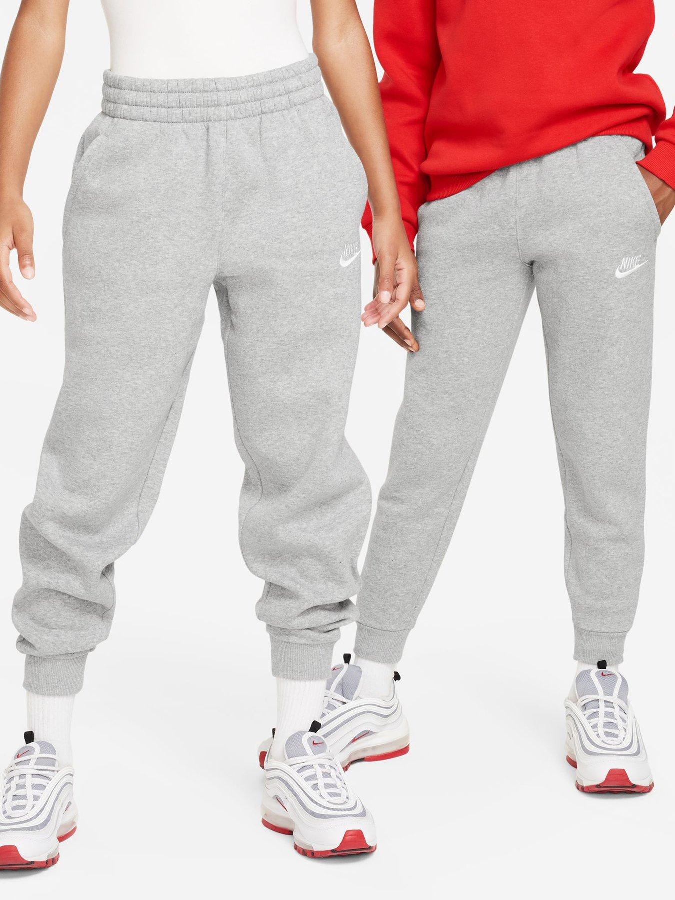 Image 1 of 6 of Nike Big Kids Sportswear Club Joggers - Grey