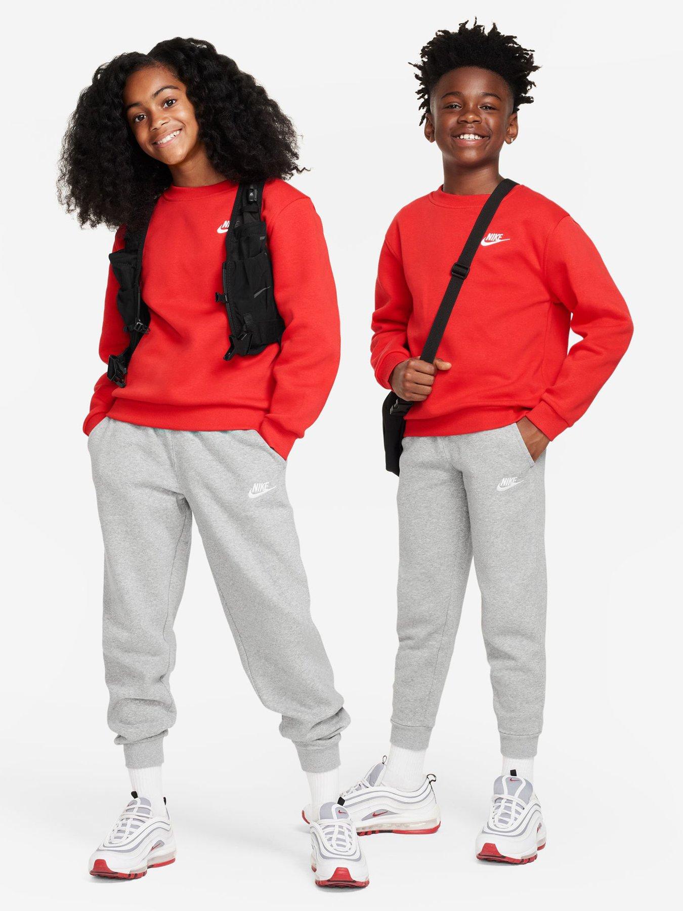 Image 3 of 6 of Nike Big Kids Sportswear Club Joggers - Grey