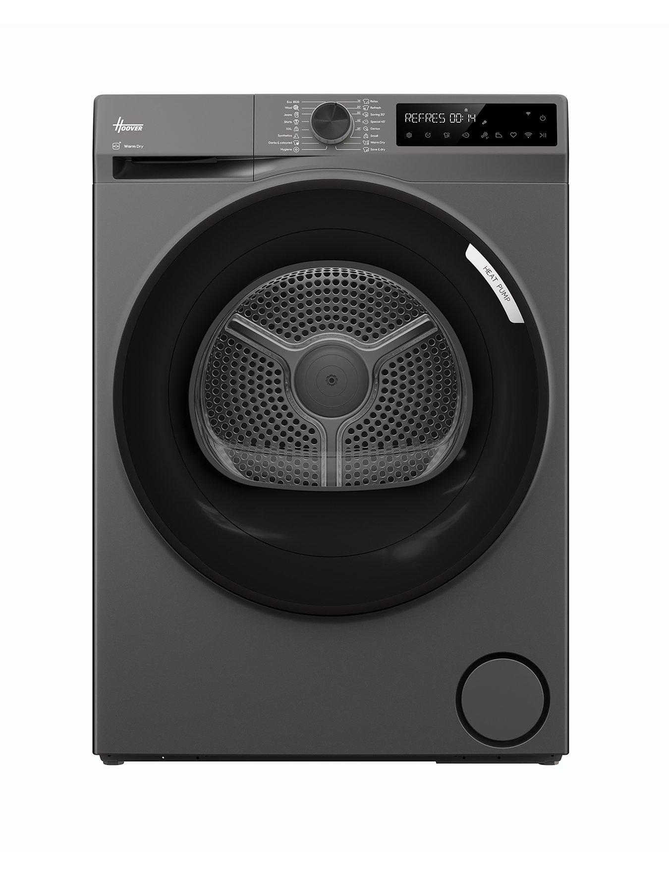 Hoover HBP 9N3BRX-80 9kg Heat Pump Tumble Dryer Graphite