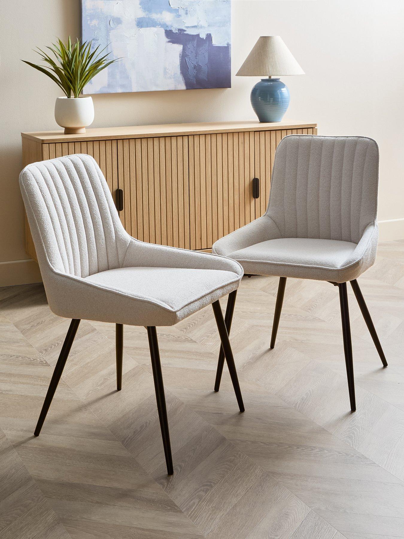 Image 1 of 6 of The Very Collection Alisha Standard Pair Of Dining Chairs - Natural/Black - FSC&reg; Certified