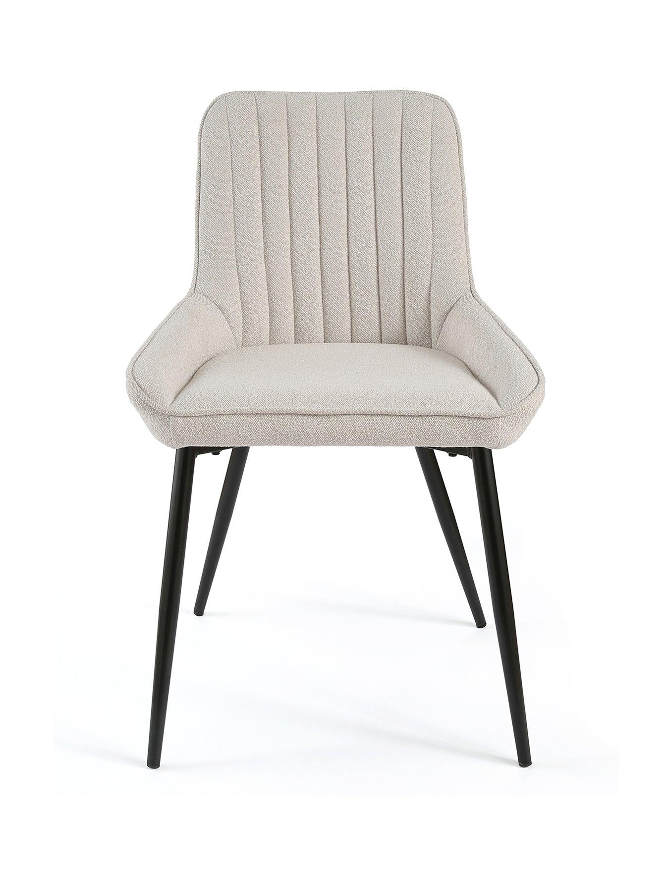 Image 2 of 6 of The Very Collection Alisha Standard Pair Of Dining Chairs - Natural/Black - FSC&reg; Certified