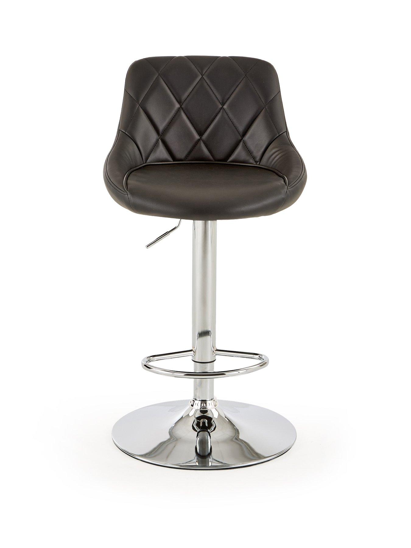 Image 2 of 7 of The Very Collection Diamond Stitch Faux Leather Bar Stool - FSC&reg; Certified