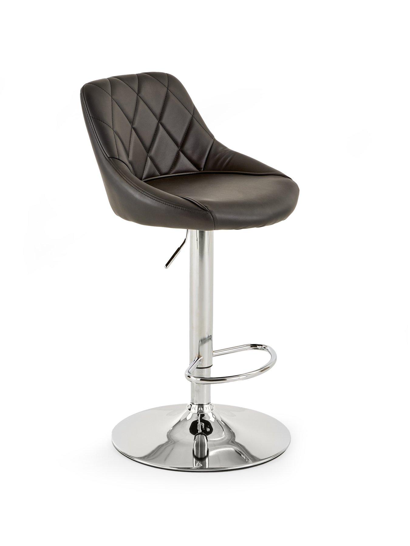 Image 3 of 7 of The Very Collection Diamond Stitch Faux Leather Bar Stool - FSC&reg; Certified