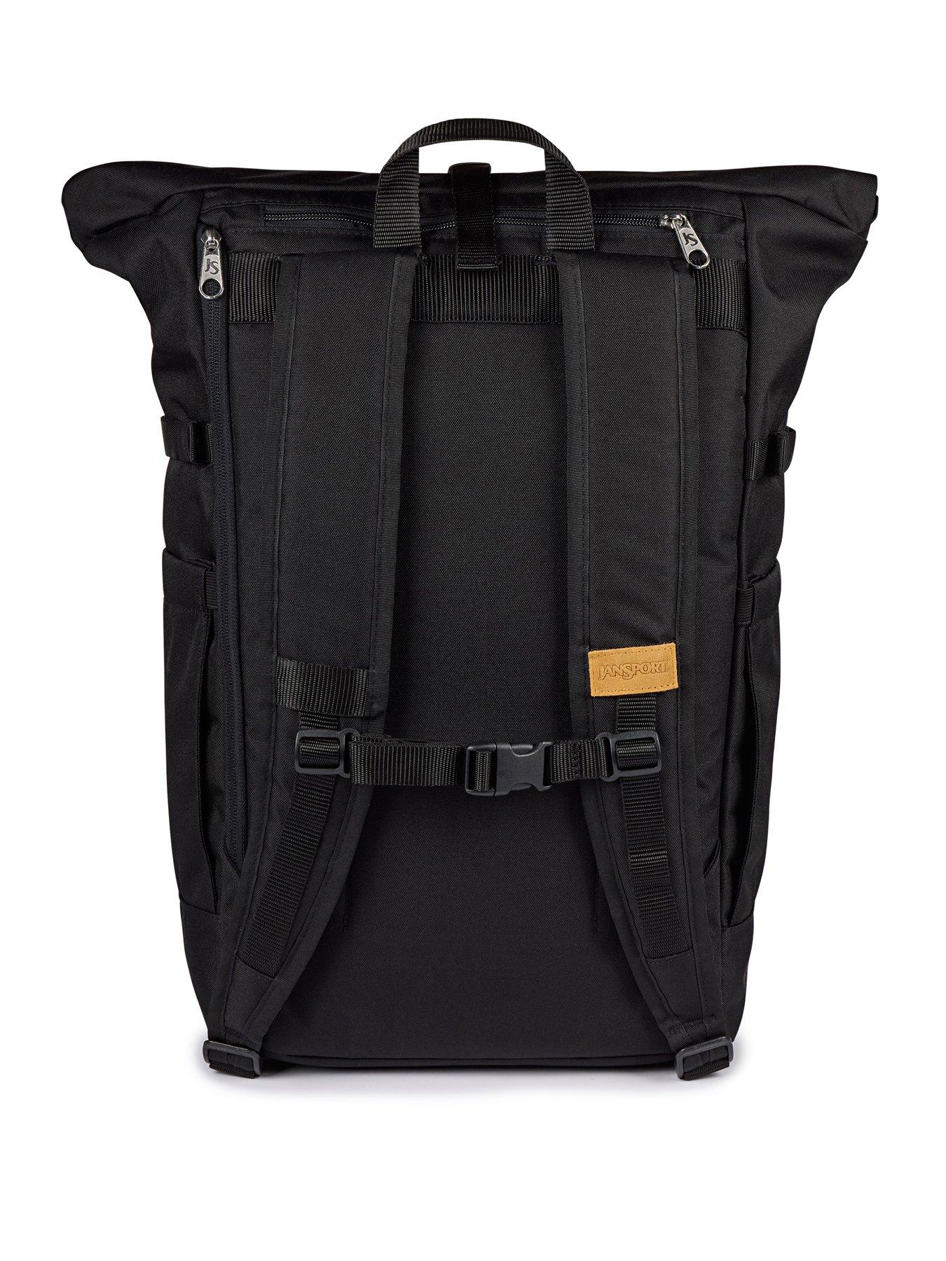 Image 2 of 7 of JanSport HATCHET ROLLTOP BACKPACK - BLACK