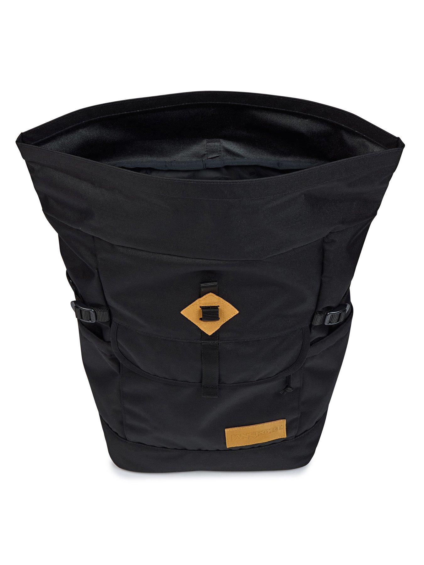 Image 3 of 7 of JanSport HATCHET ROLLTOP BACKPACK - BLACK