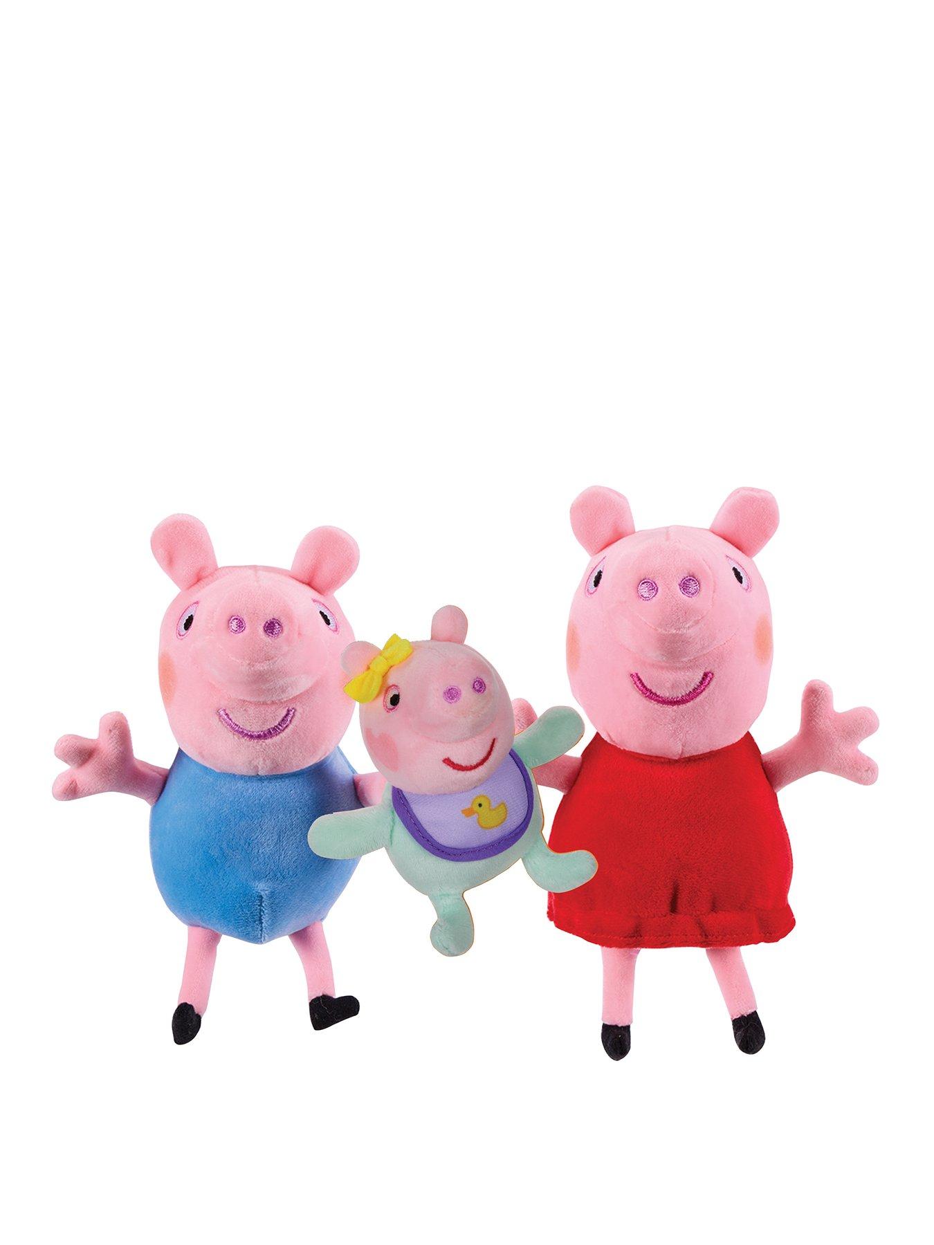 Peppa Pig Peppa, George  &  Evie 3 Pack Plush Toys