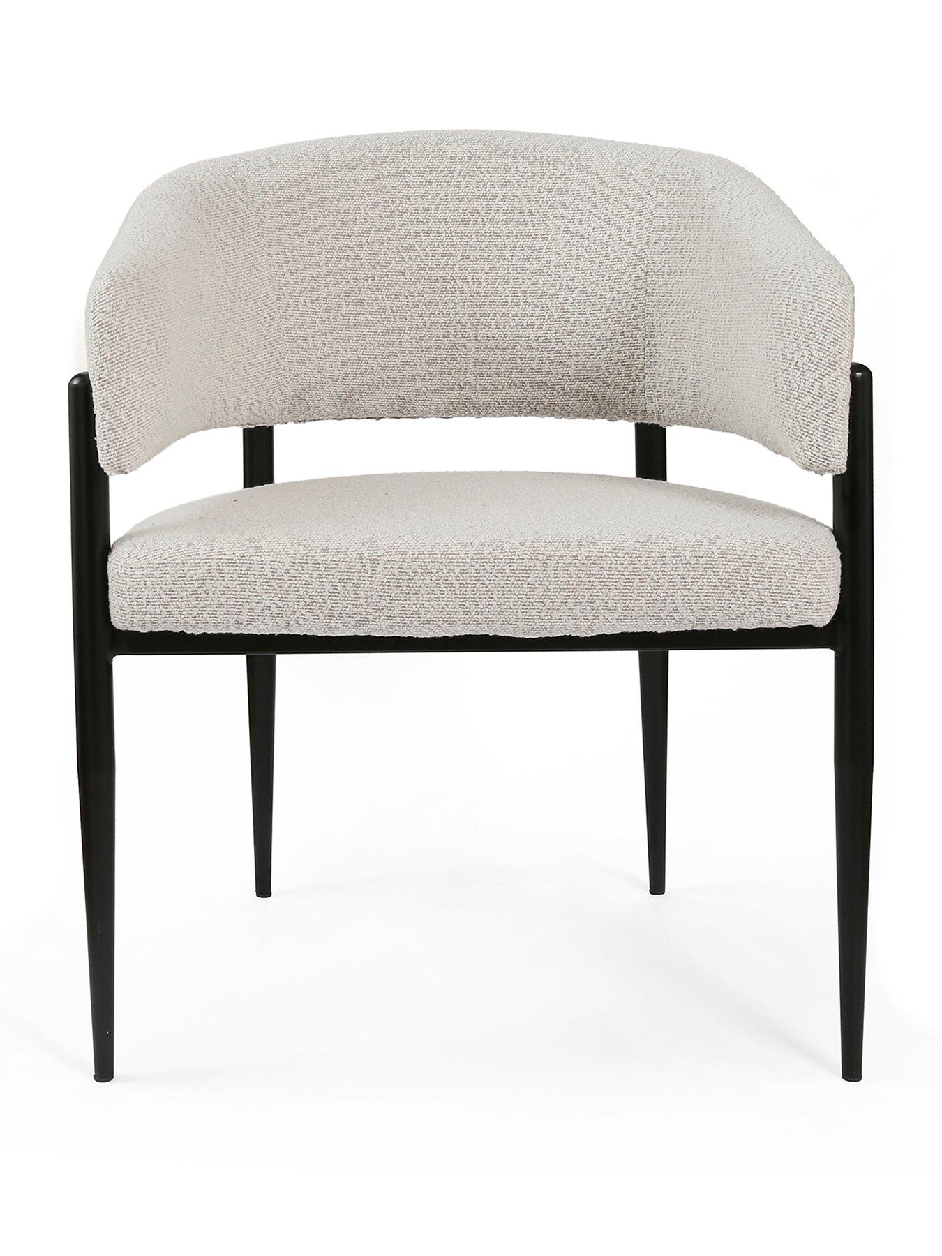 Image 2 of 6 of The Very Collection Romie Pair Of Dining Chairs In Boucle - FSC&reg; Certified
