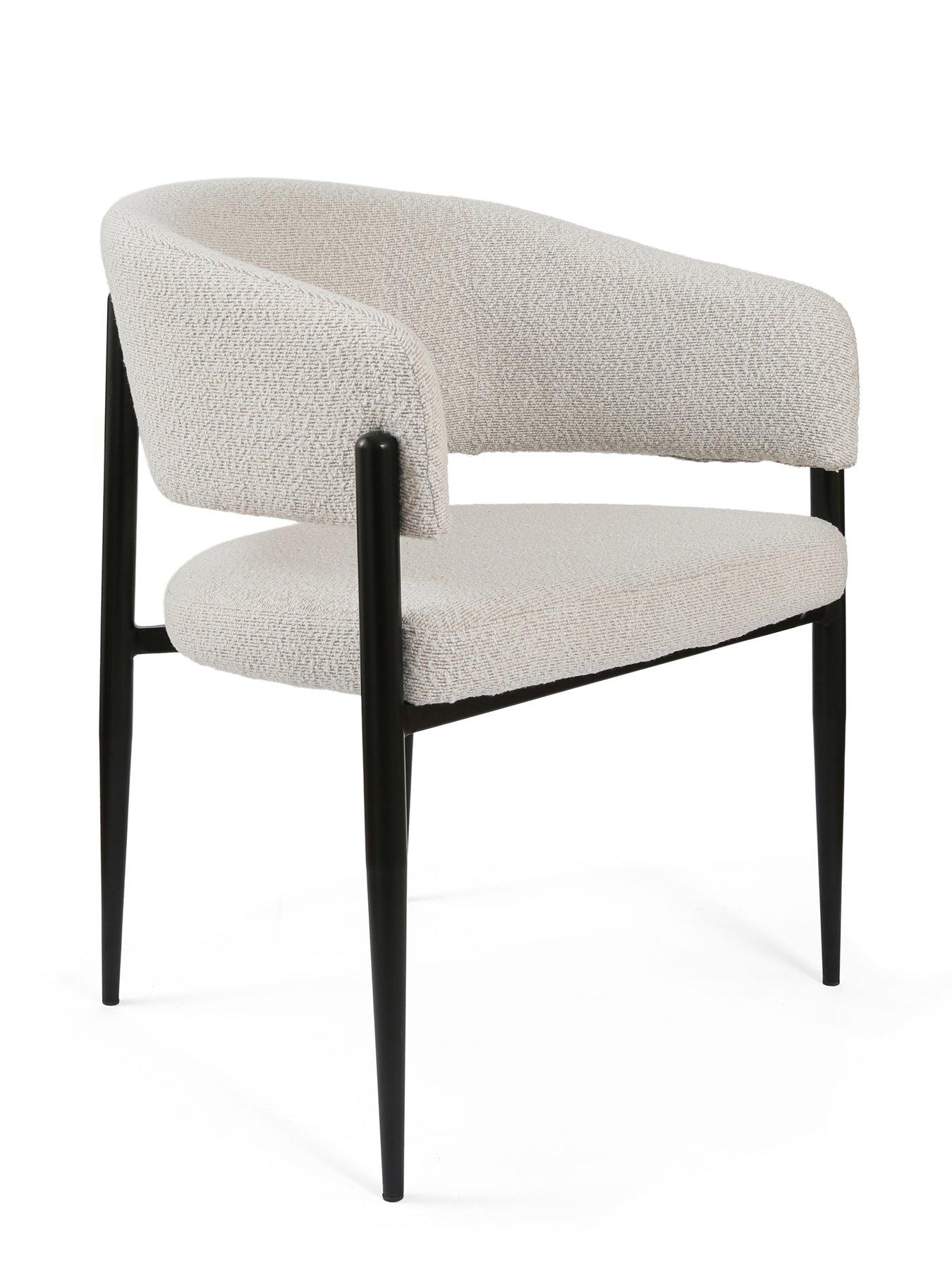 Image 3 of 6 of The Very Collection Romie Pair Of Dining Chairs In Boucle - FSC&reg; Certified