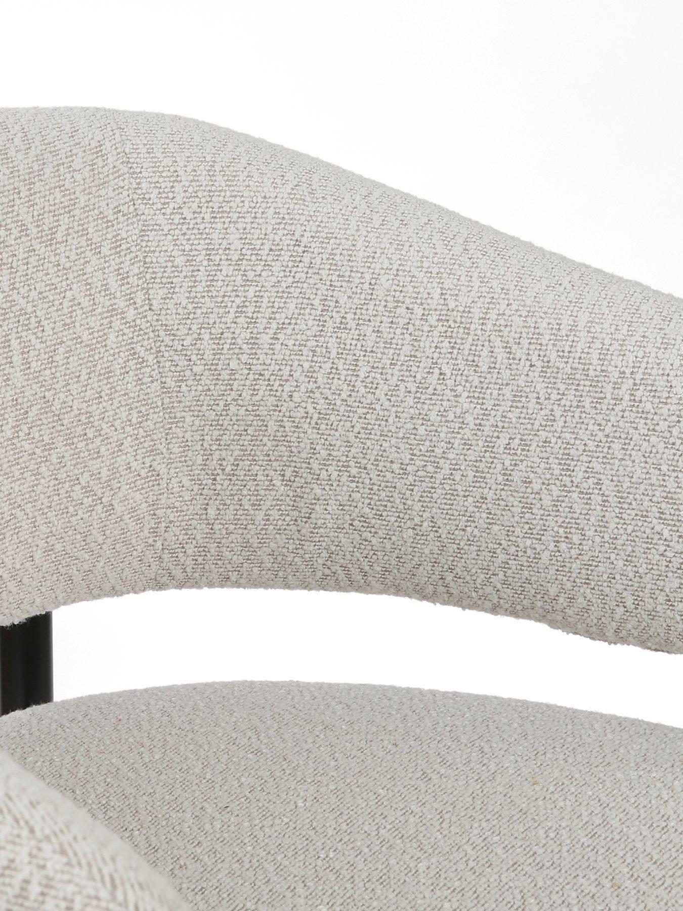 Image 5 of 6 of The Very Collection Romie Pair Of Dining Chairs In Boucle - FSC&reg; Certified