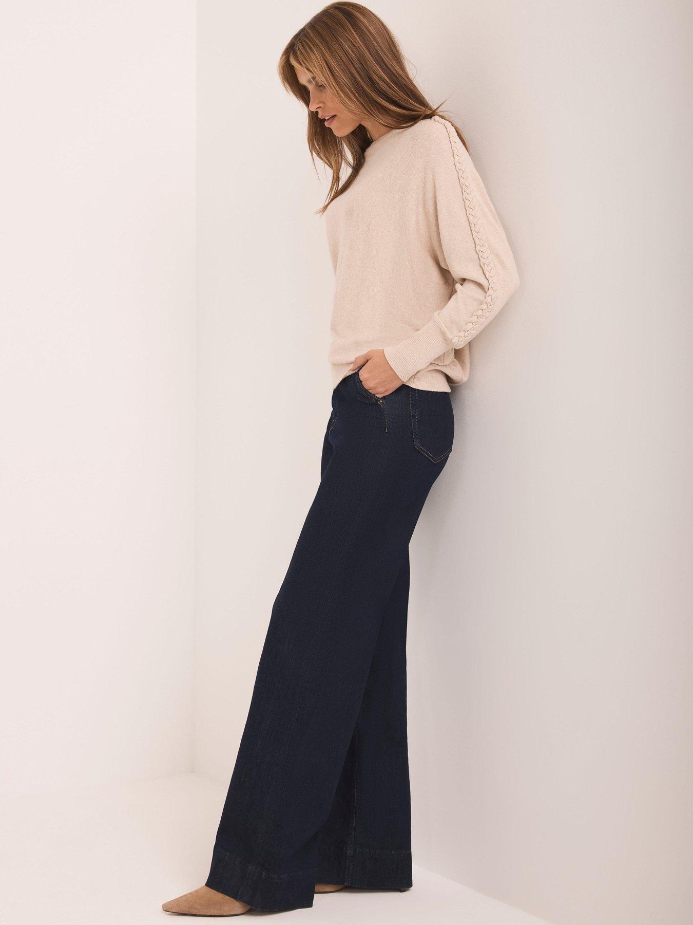  image of mint-velvet-plait-detail-batwing-neutral